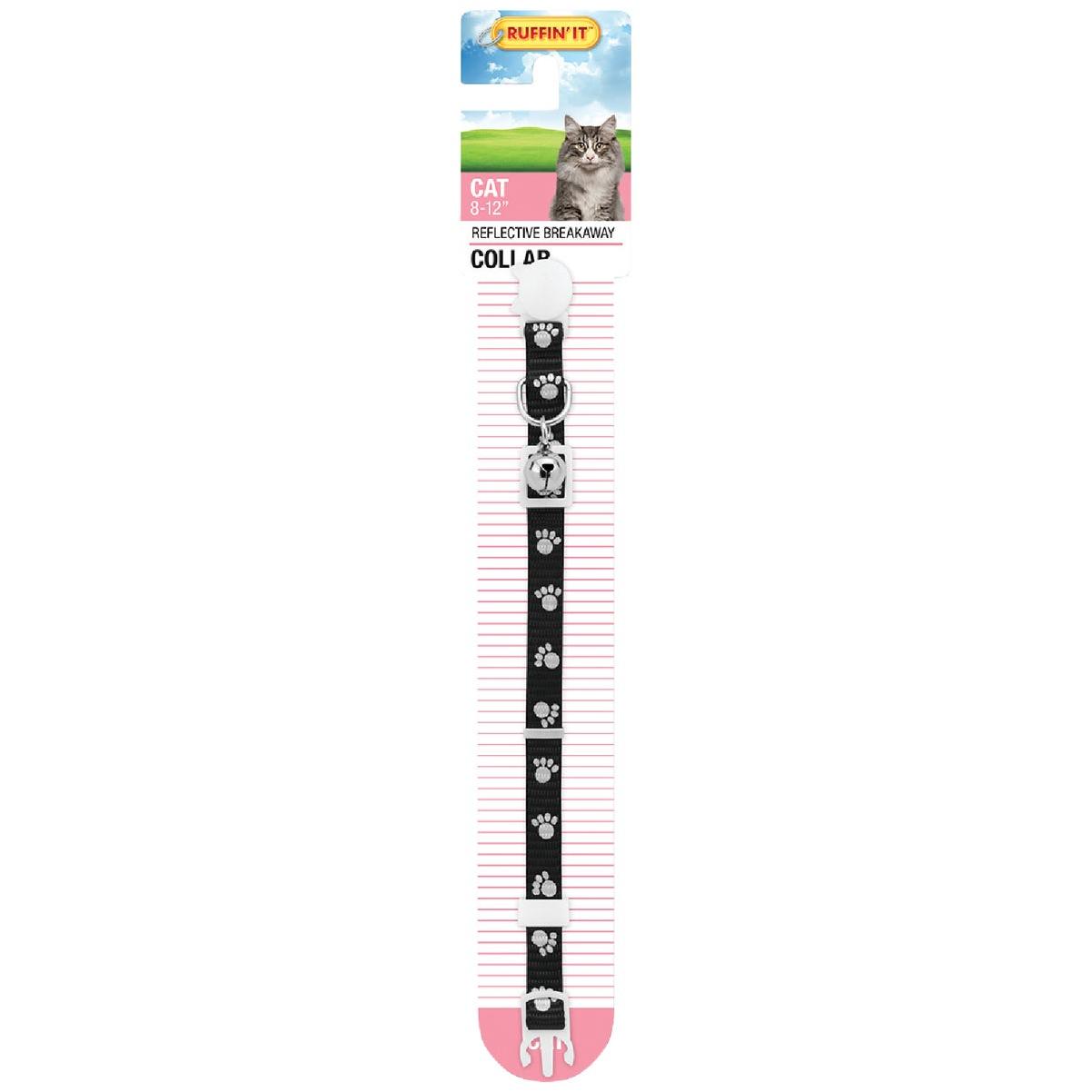 Lupine 1/2 In. Reflective Blue Paws 8 to 12in.   Breakaway Cat Collar with Bell