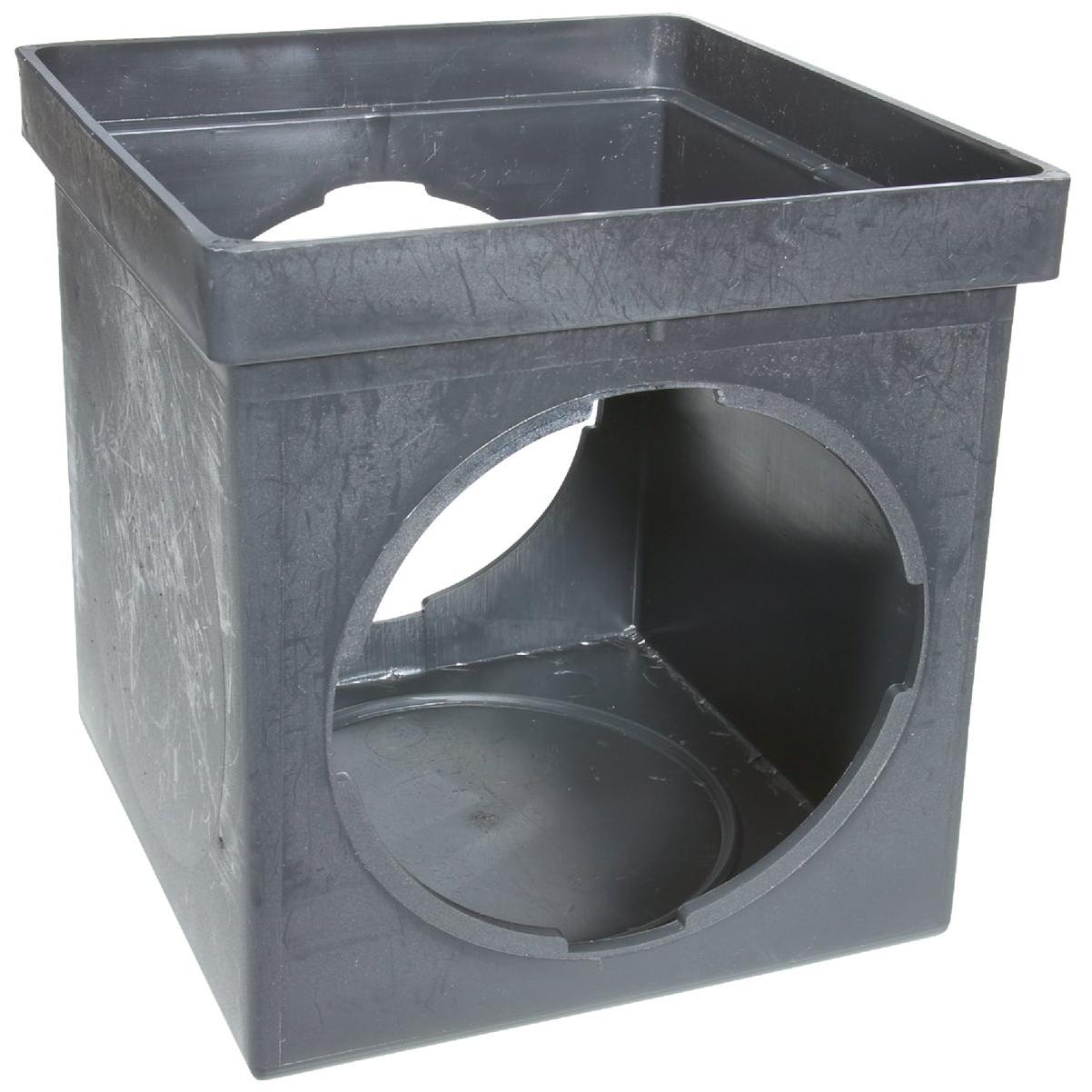 NDS 9 In. x 9 In. Black Square Catch Basin