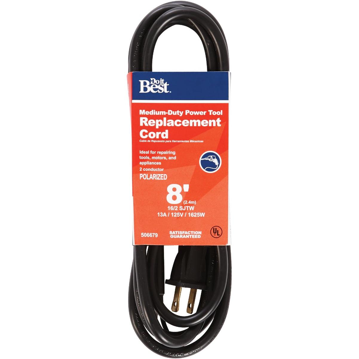 Master Electrician 8 Ft. 16/2 13A Medium-Duty Power Tool Replacement Cord