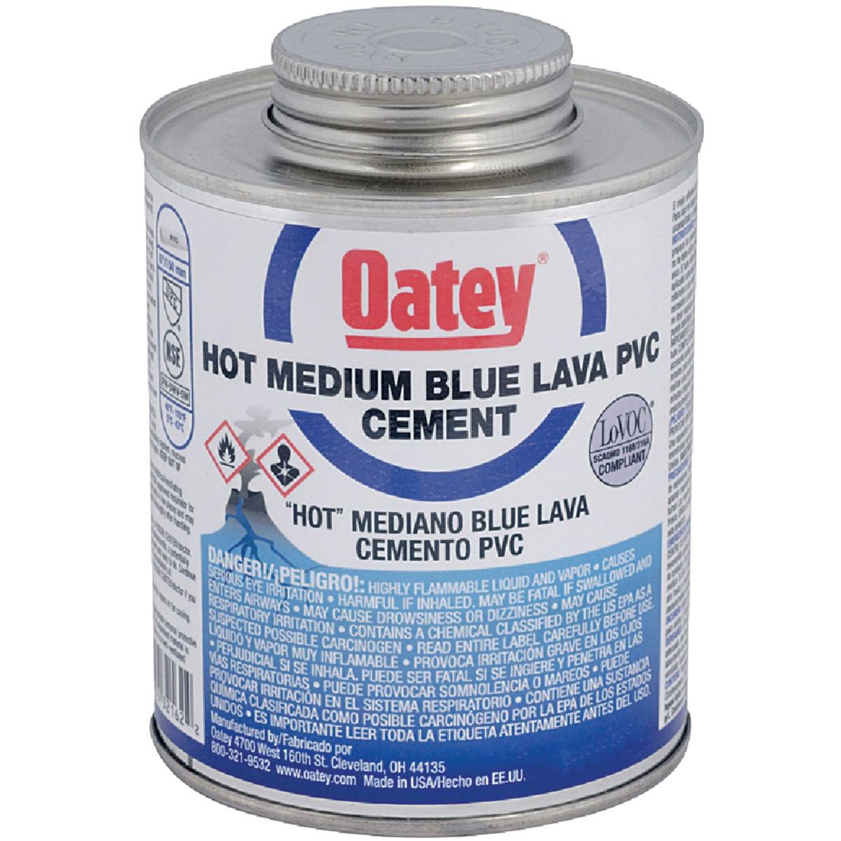 Oatey 8 Oz. Medium Bodied Blue Lava PVC Cement