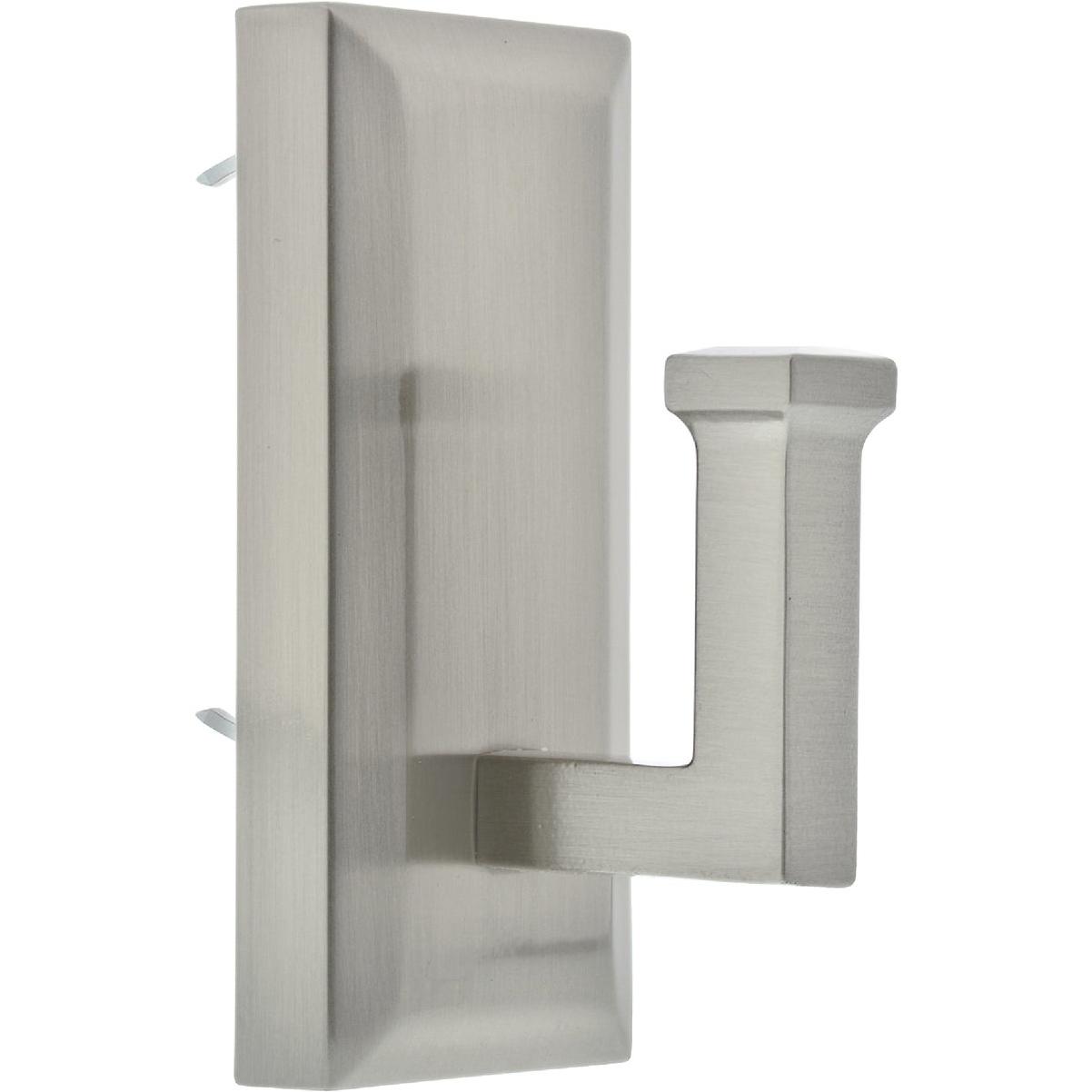 Hillman High and Mighty 15 Lb. Capacity Satin Nickel Rectangular Decorative Hook