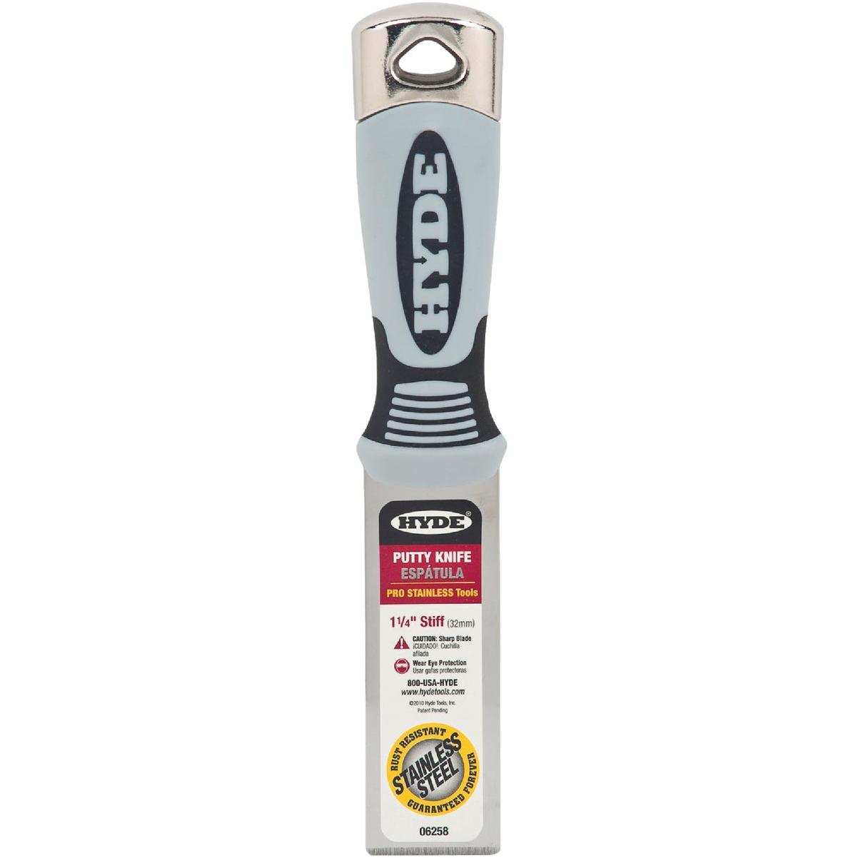 Hyde Pro Stainless Series 1-1/4 In. Extra Heavy Duty Stiff Putty Knife