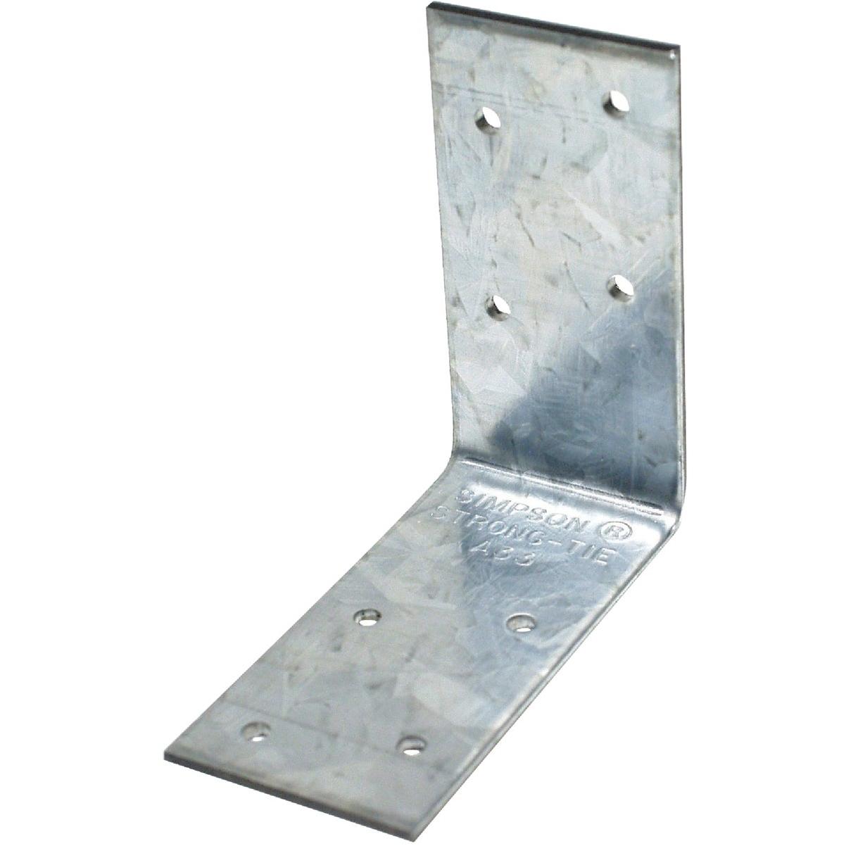 Simpson Strong-Tie 3 In. x 3 In. x 1-1/2 In. Galvanized Steel 12 ga Reinforcing Angle