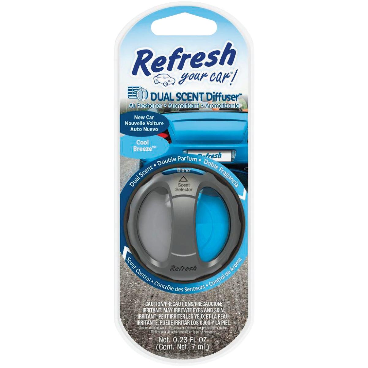 Refresh Your Car Oil Diffuser Car Air Freshener, New Car/Cool Breeze