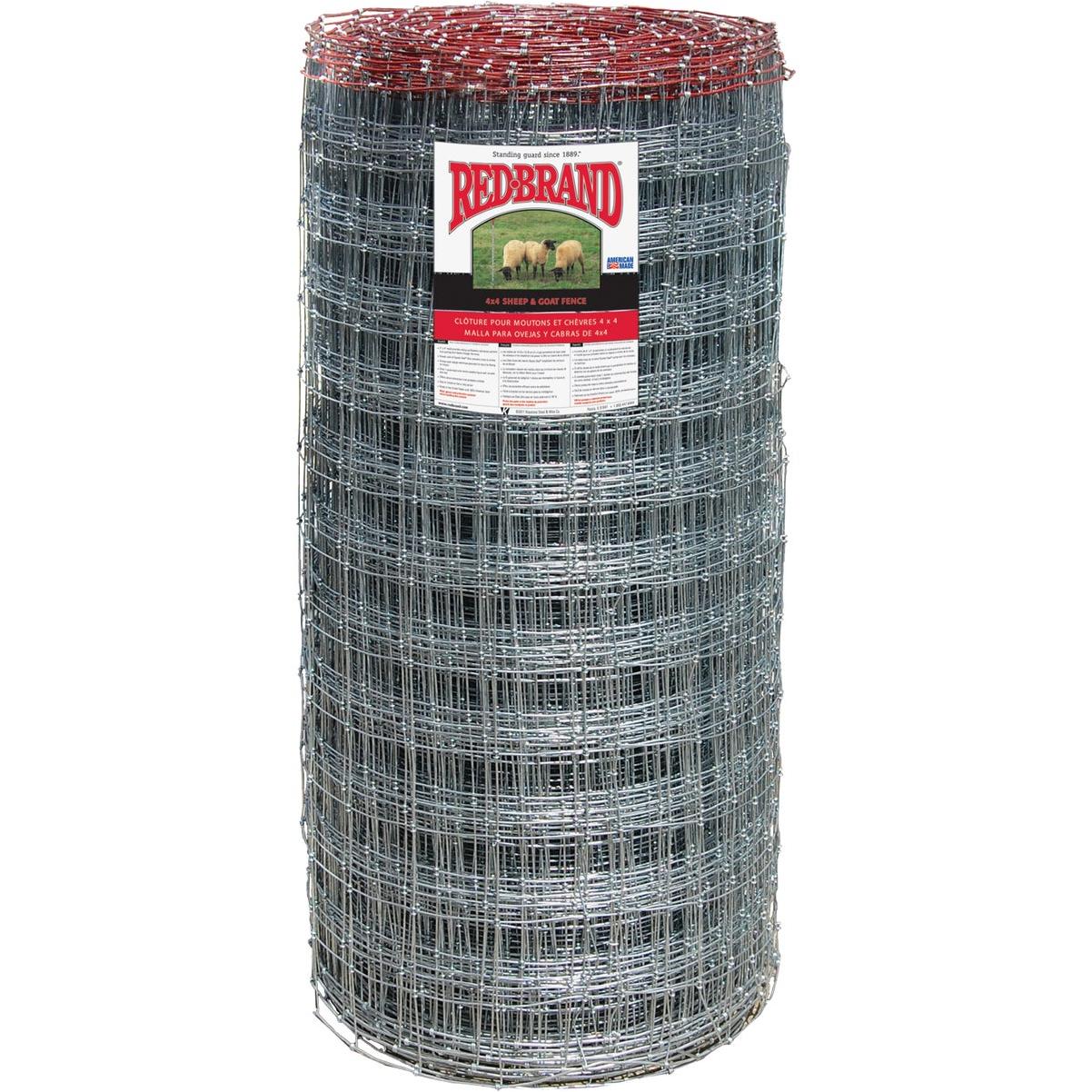 Keystone Red Brand Square Deal Knot 48 In. H. x 330 Ft. L. Galvanized Steel Sheep & Goat Fence