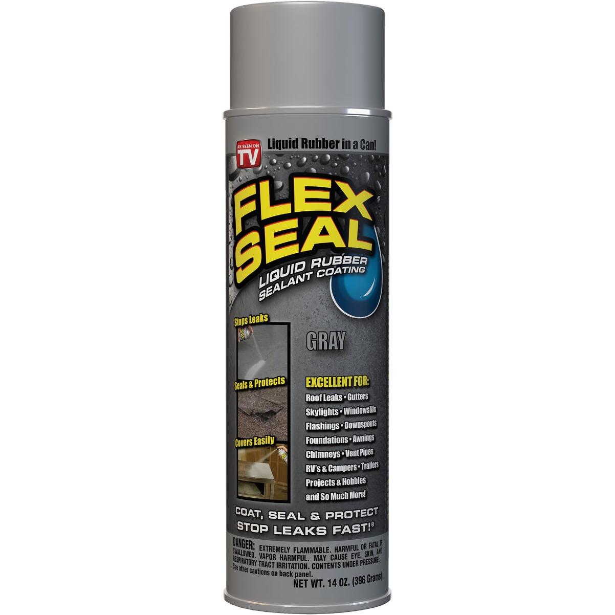 FLEX SEAL 14 Oz. Spray Rubber Sealant, Gray