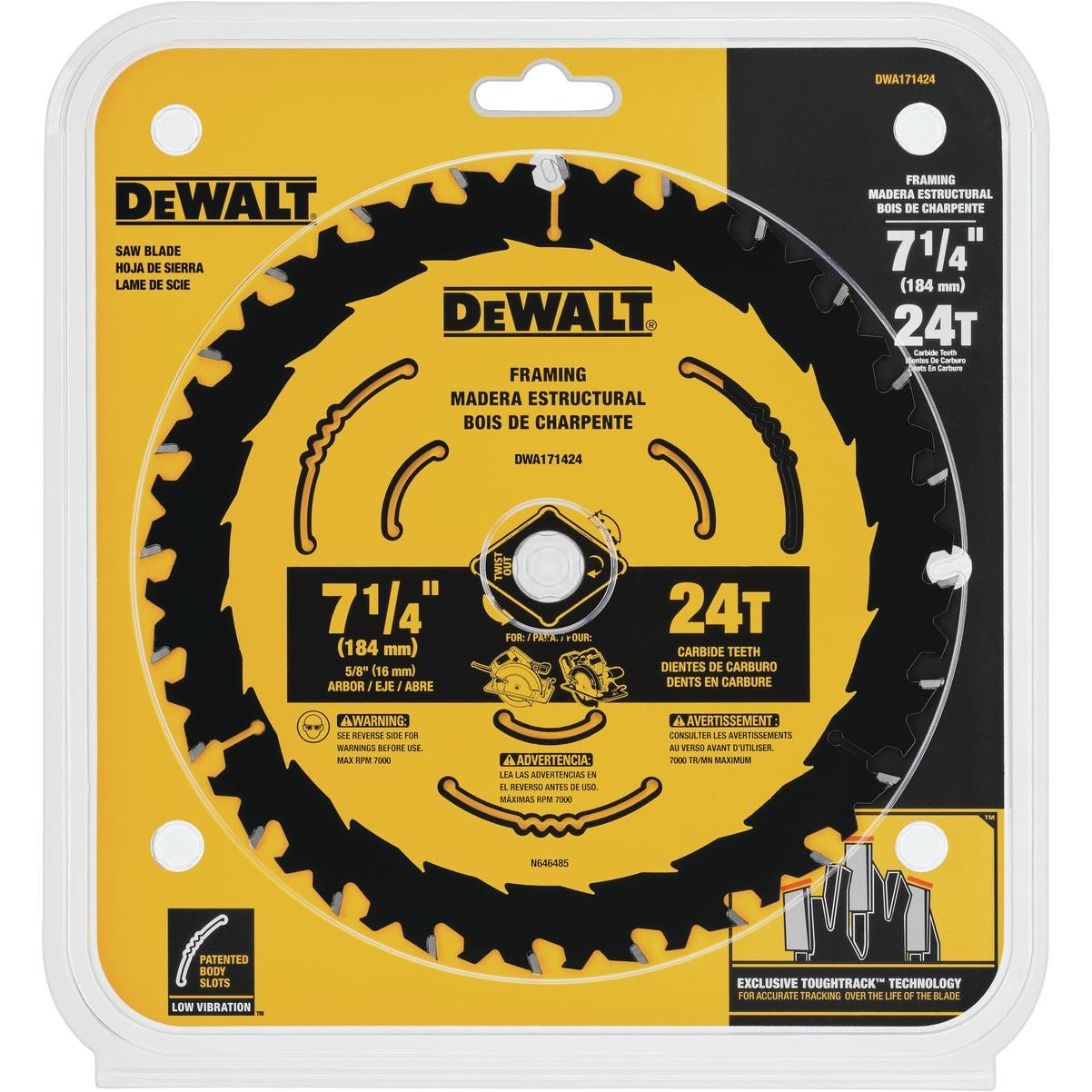 DEWALT 7-1/4 In. 24-Tooth Circular Saw Blade