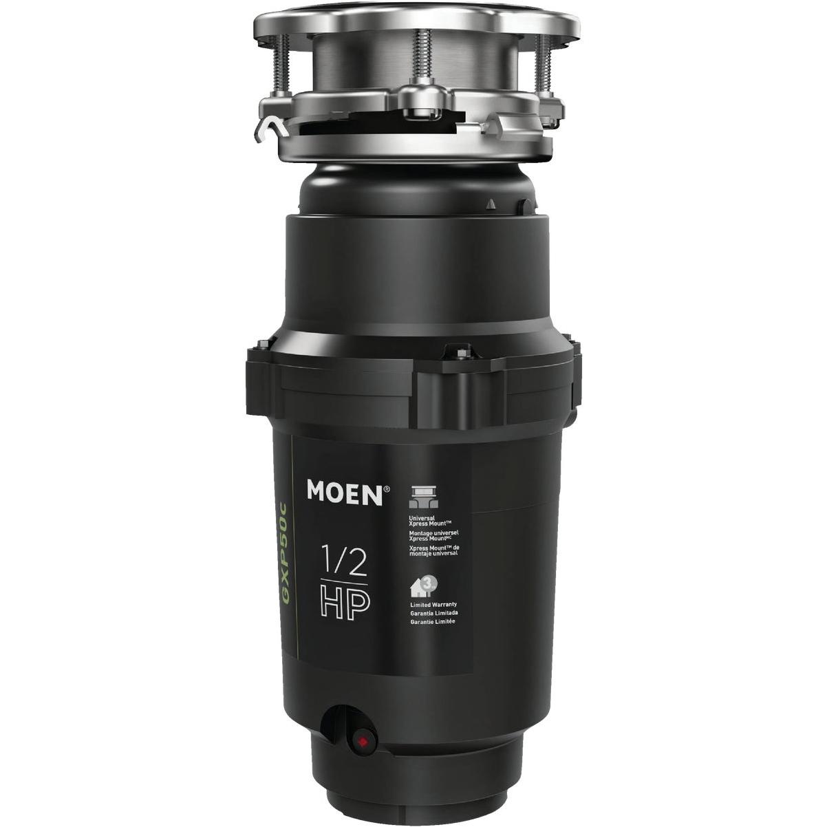 Moen 1/2 HP Galvanized Steel Garbage Disposer