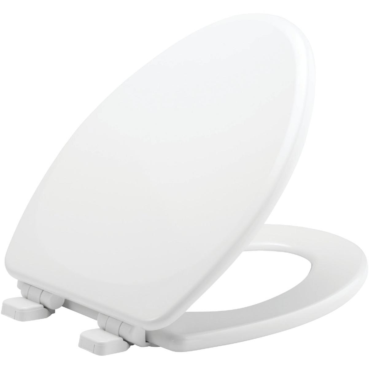 Bemis Mayfair Elongated Closed Front Slow Close White Wood Toilet Seat