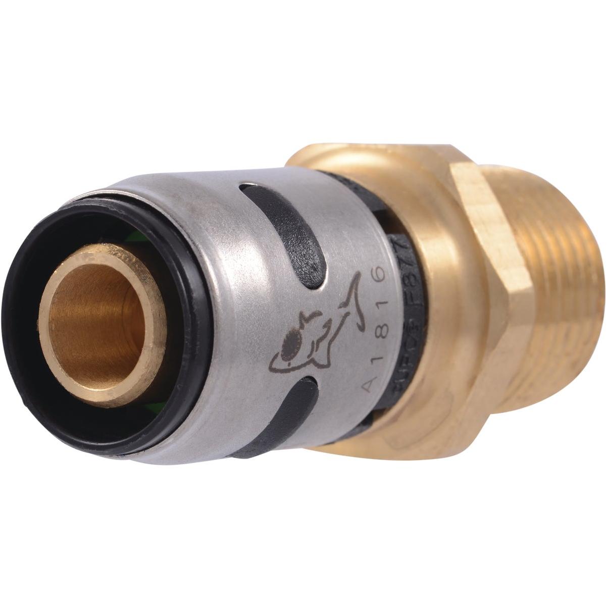 SharkBite EvoPex 1/2 In. x 1/2 In. MPT Push-to-Connect Plastic Connector