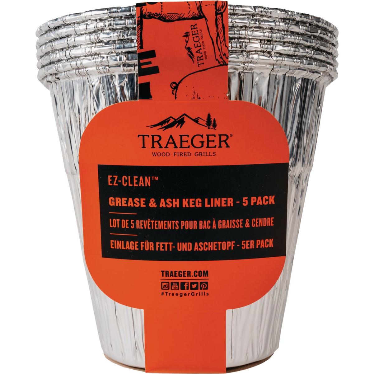Traeger EZ-Clean Grease & Ash Keg Liner (5-Pack)