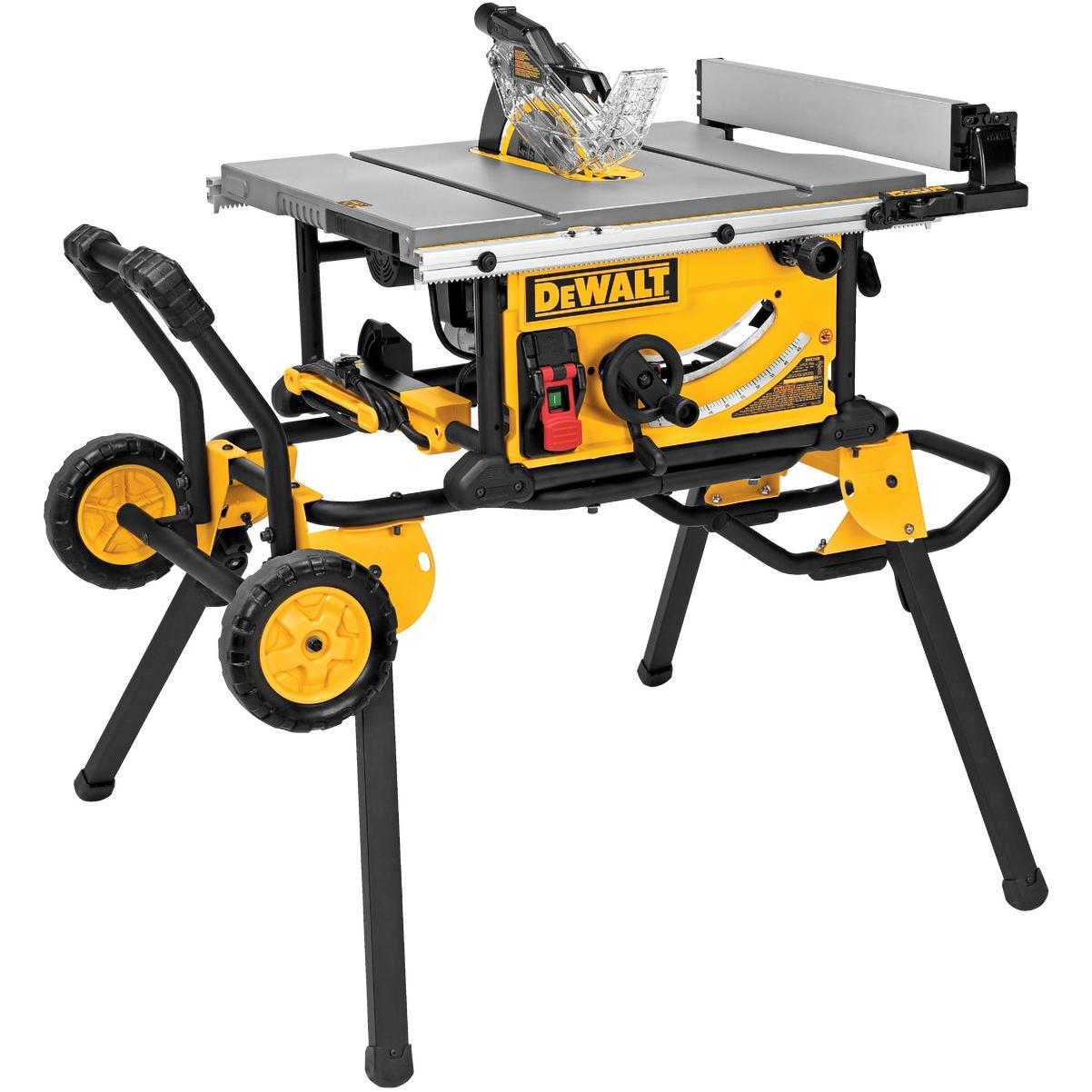 DEWALT 15-Amp 10 In. Jobsite Table Saw with Rolling Stand