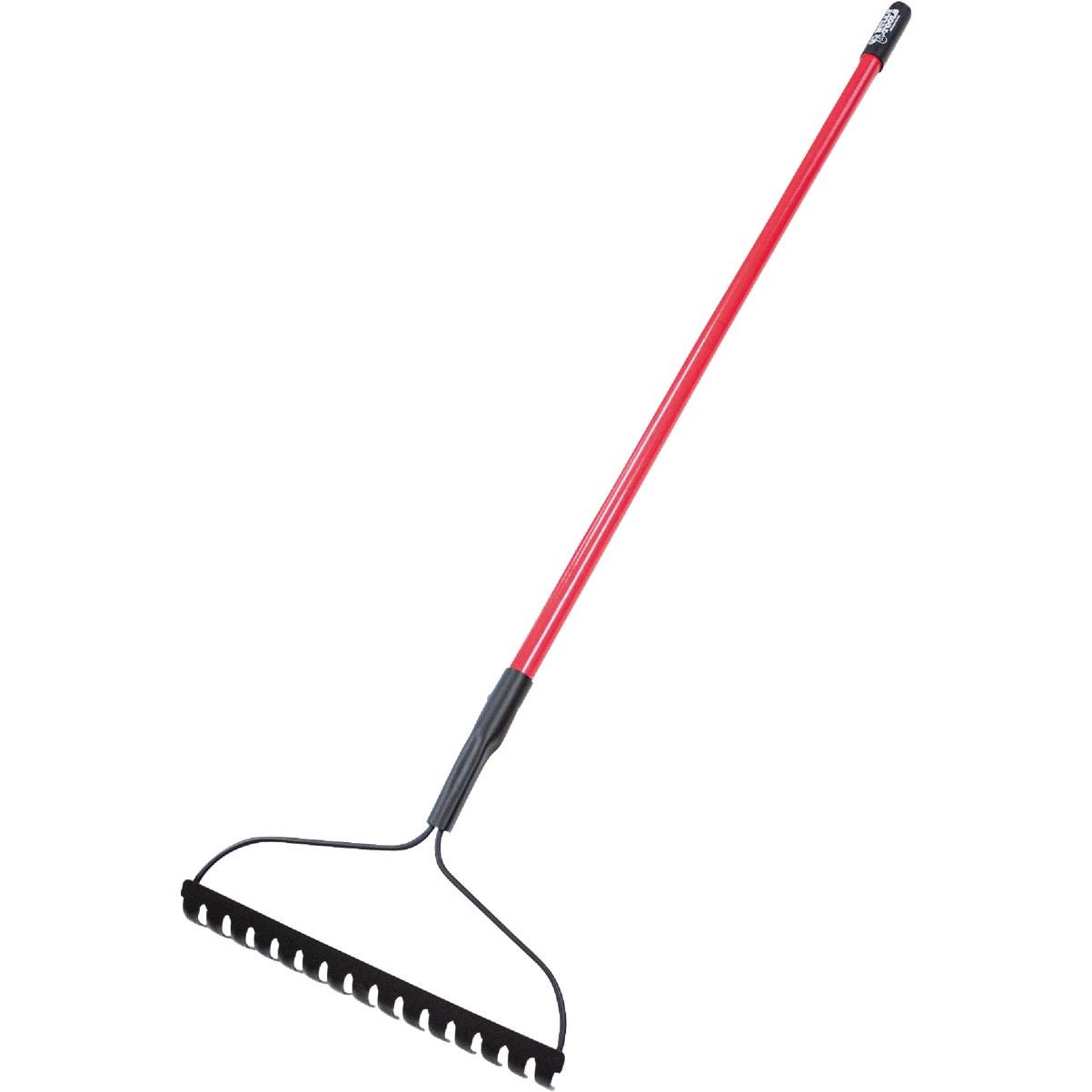 Bully Tools 16 In. 10-Gauge Steel Bow Garden Rake (15-Tine)