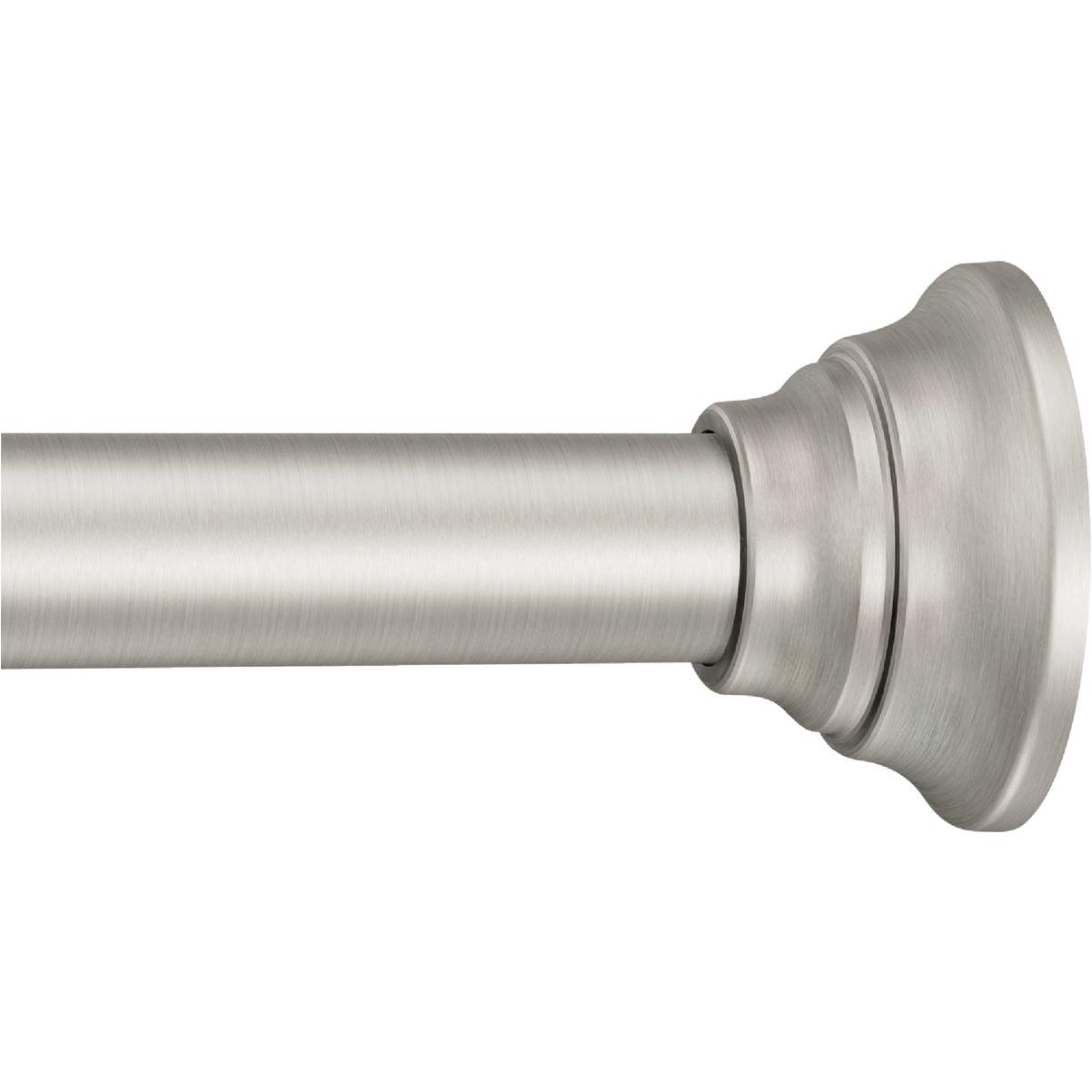 Moen 44 In. To 72 In. Straight Adjustable Tension Shower Rod, Brushed Nickel