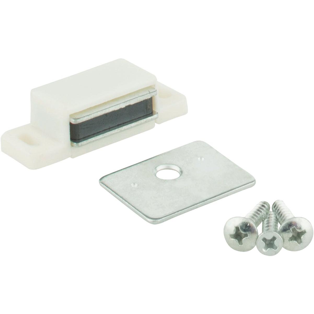KasaWare White Single Magnetic Catch (2-Pack)