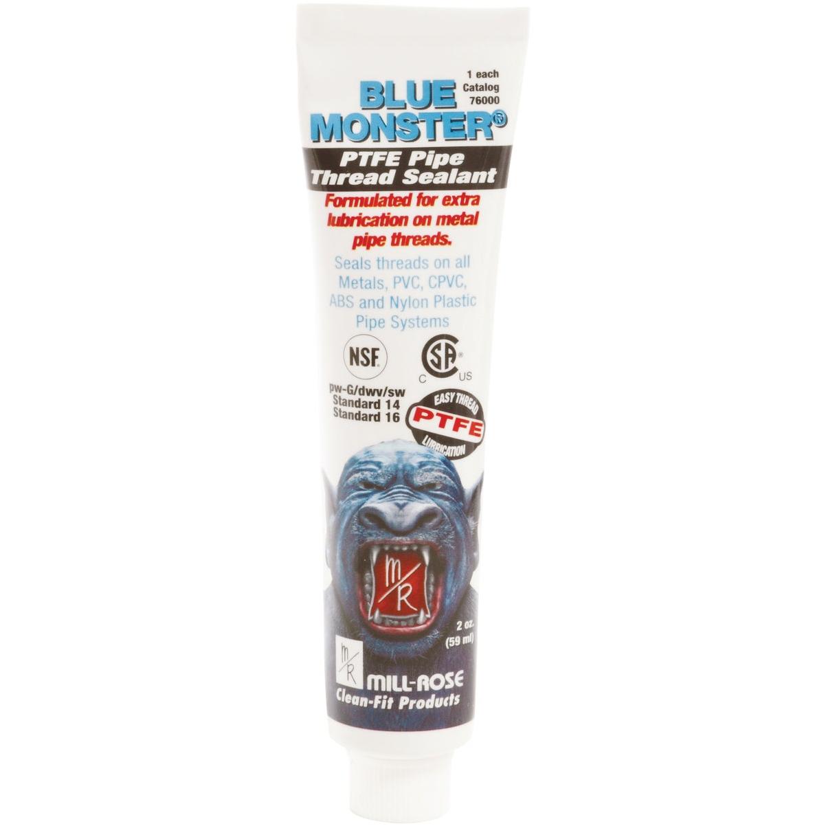 BLUE MONSTER 2 Oz. White Industrial Grade PTFE Thread Sealant