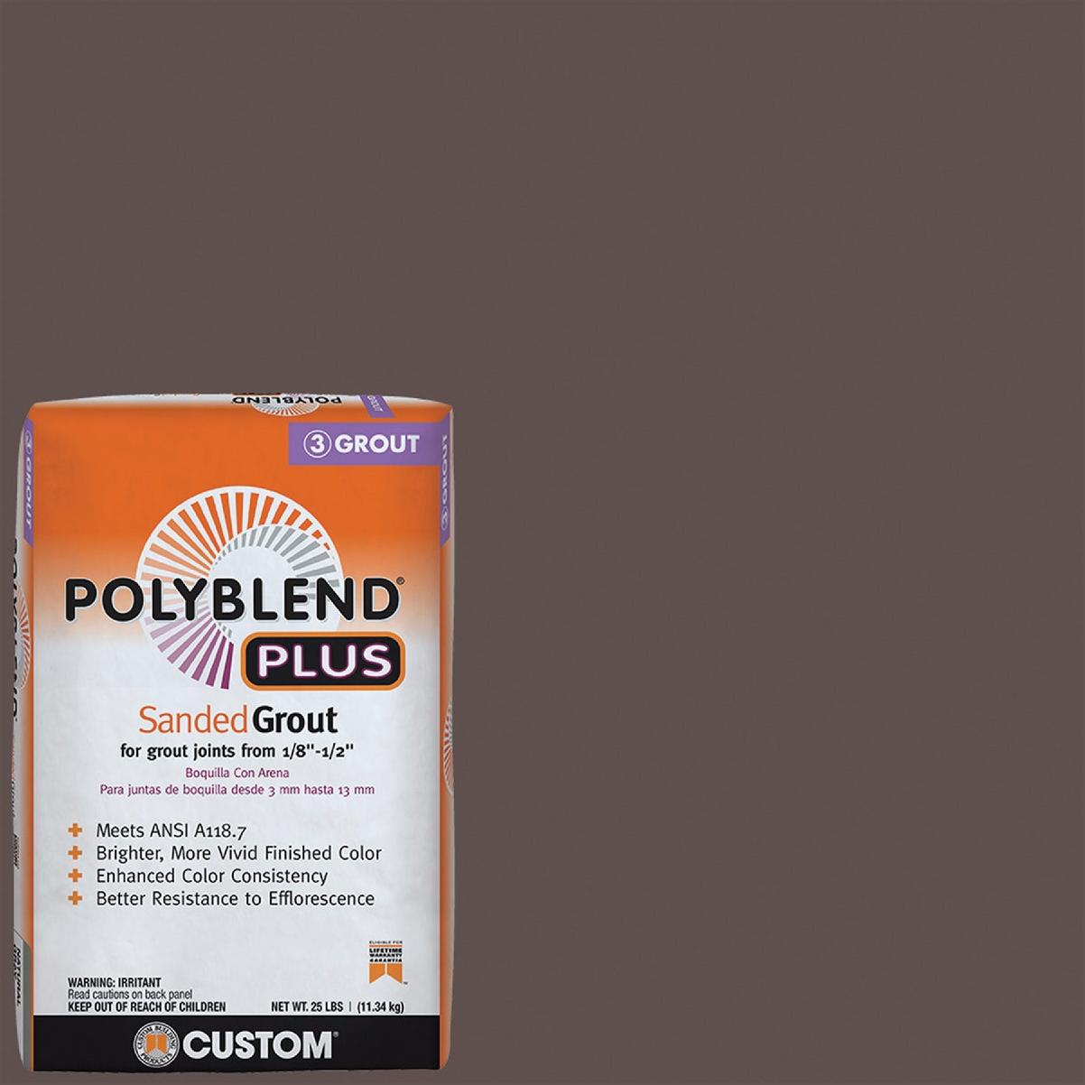 Custom Building Products PolyBlend PLUS 25 Lb. Brown Velvet Sanded Tile Grout