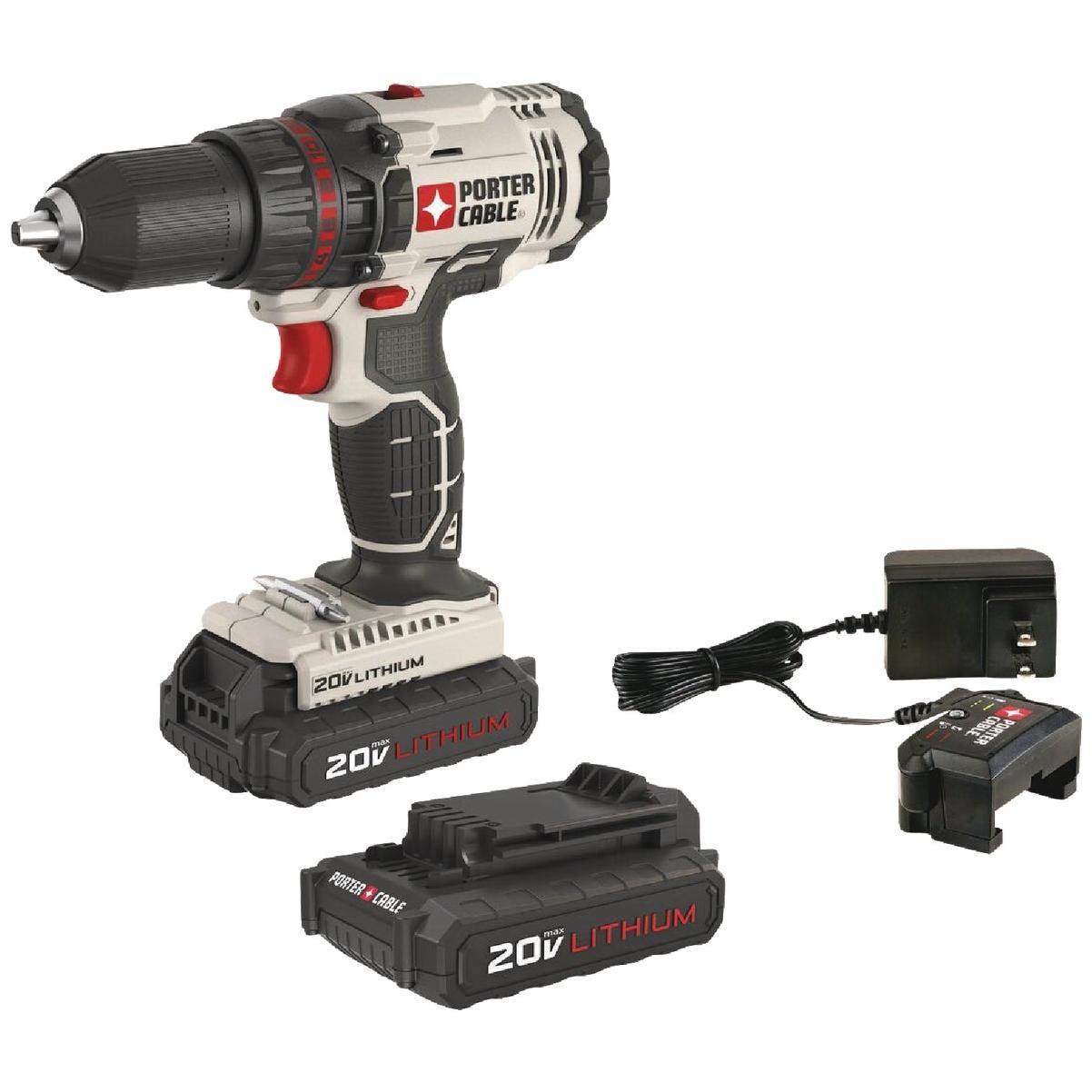Porter Cable 20-Volt MAX Lithium-Ion Brushless 1/2 In. Cordless Drill/Driver Kit