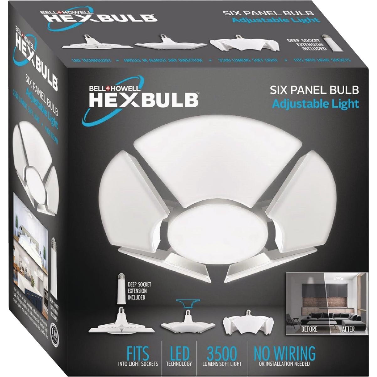 Bell+Howell HexBulb Adjustable 6-Panel Light Bulb