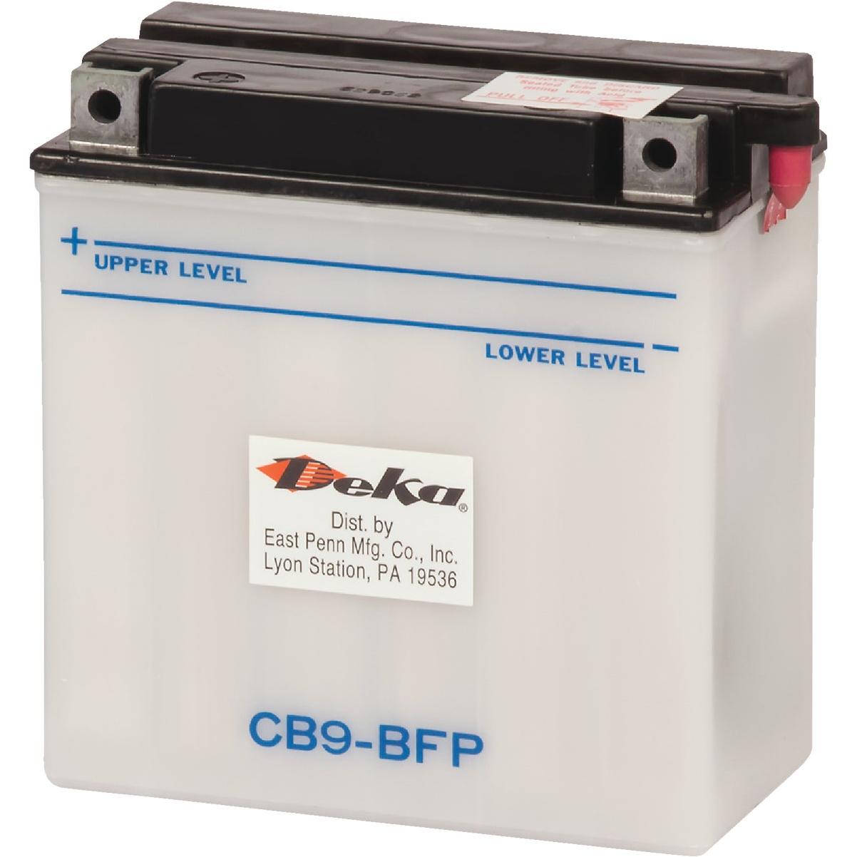 Deka 12-Volt 9 AH Powersport Battery, Left Front Positive Terminal