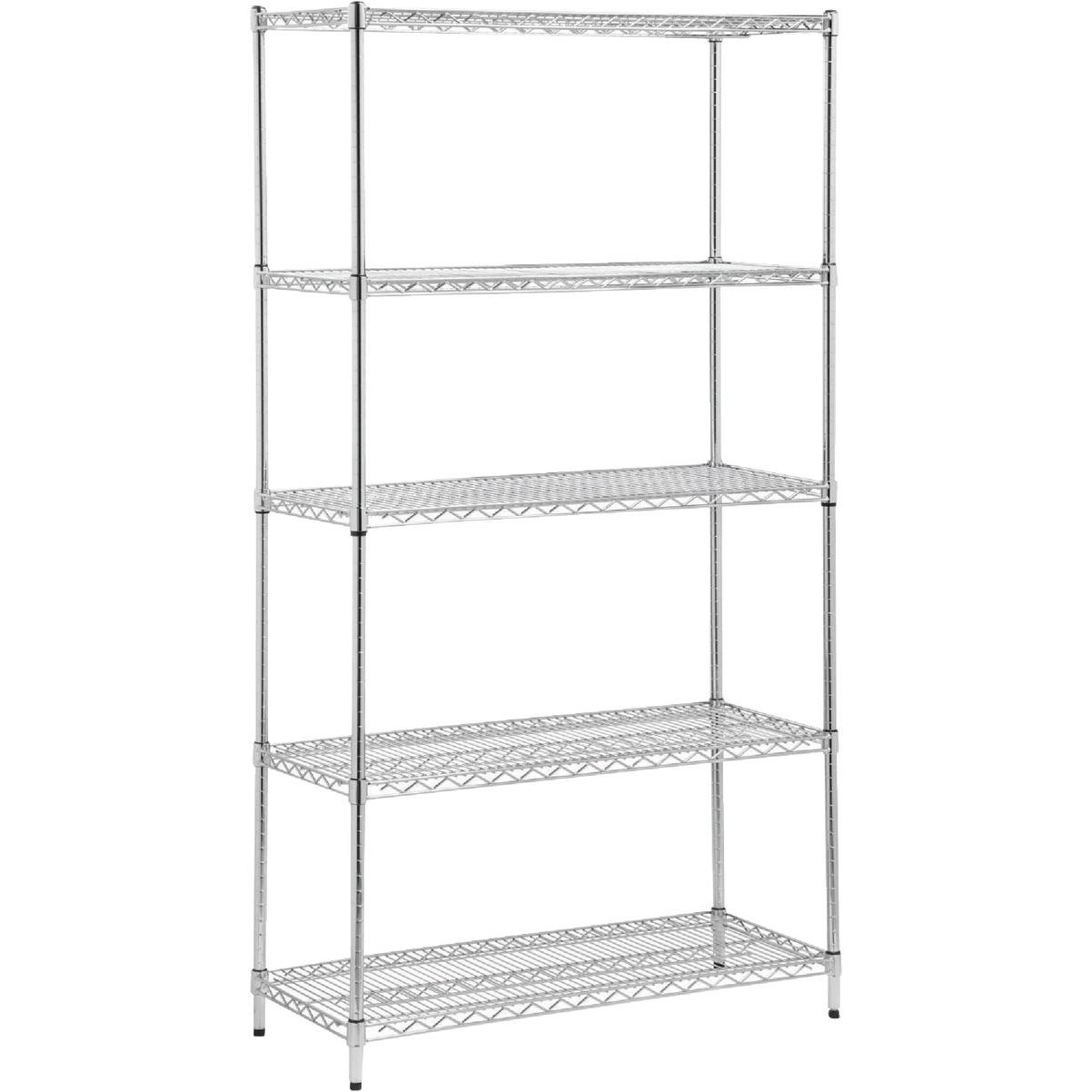 Honey can do 42 in x 72 in x 18 in chrome steel 5 tier heavy duty
