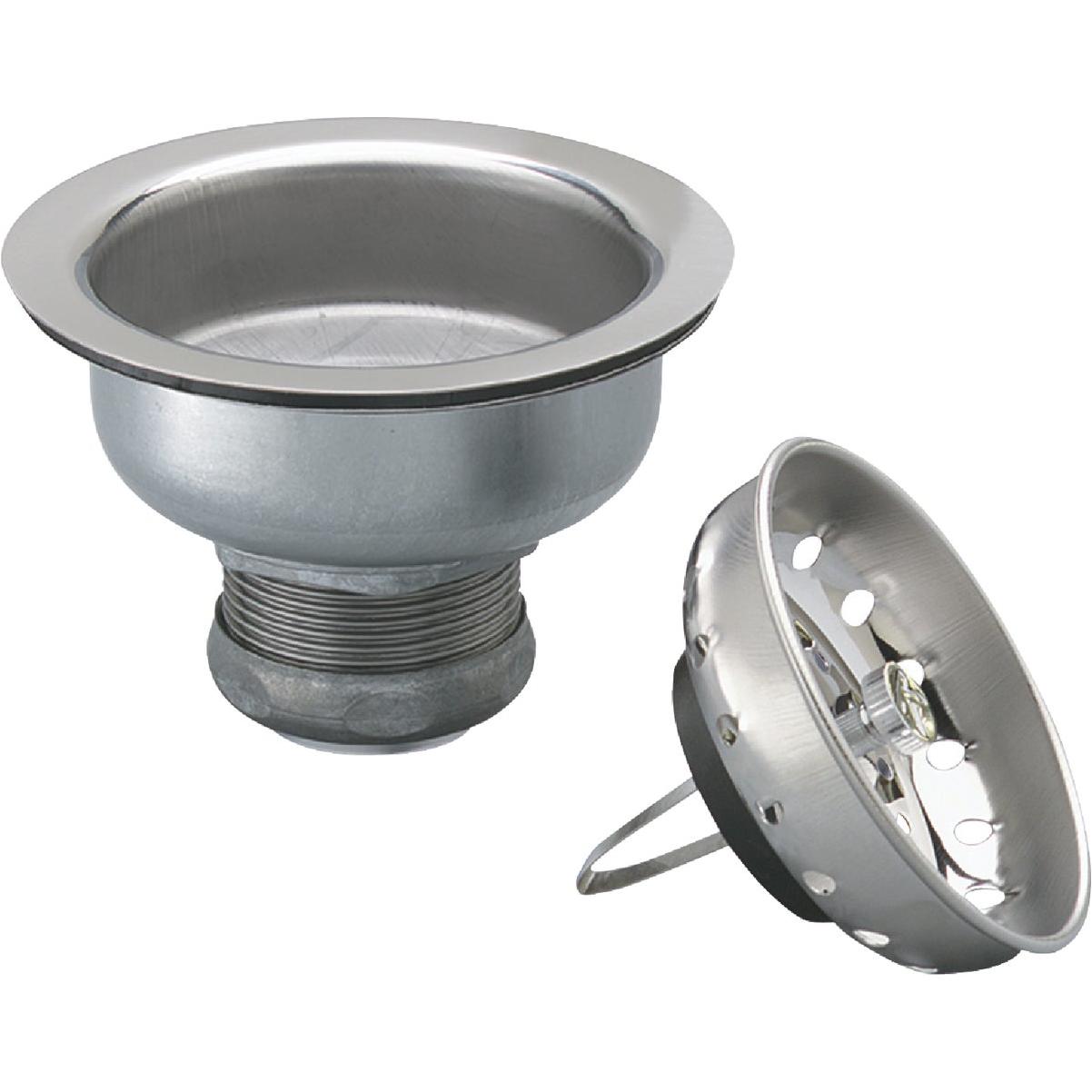 Keeney 3-1/2 in. to 4 In. Stainless Steel Basket Strainer Assembly