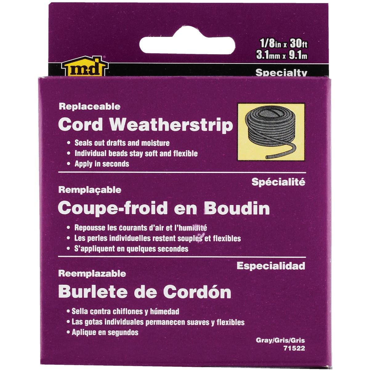 M-D Building Products 30 Ft. Gray Replaceable Caulk Cord Weatherseal for Small Gaps & Cracks