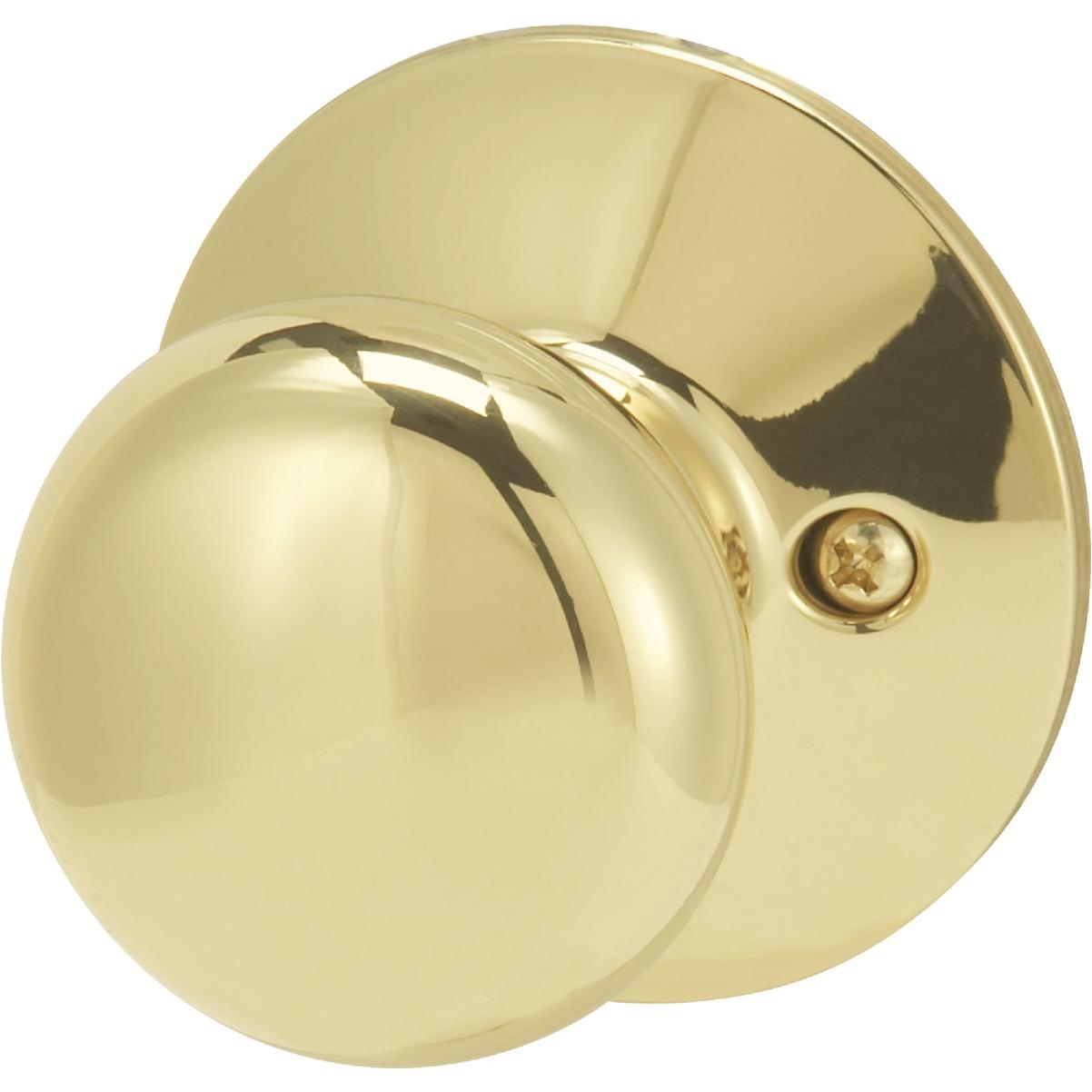 Schlage Plymouth Bright Brass Dummy Door Knob