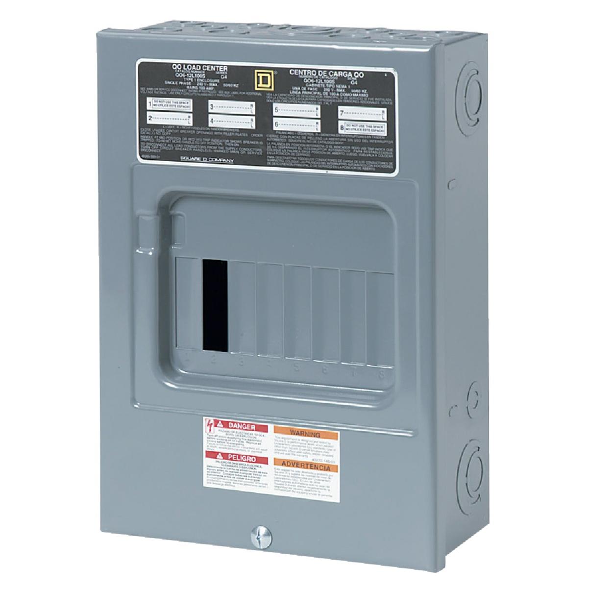 Square D QO 100A 6-Space 12-Circuit Indoor Main Lug Load Center