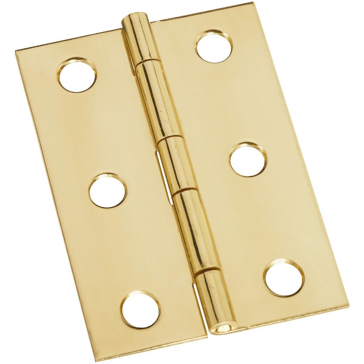National Hardware 1-3/4 In. x 2-1/2 In. Brass Medium Decorative Hinge (2-Pack)