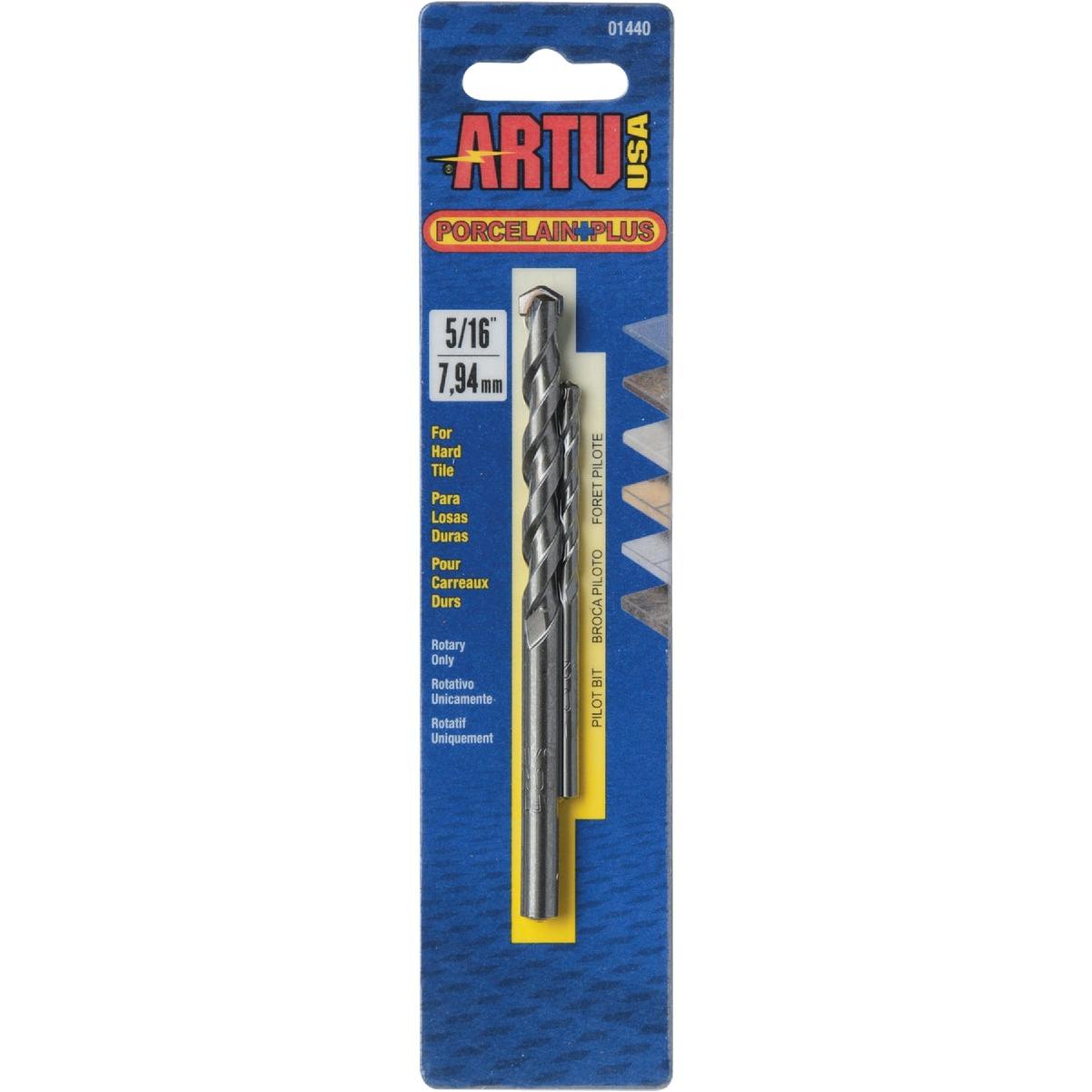 ARTU 5/16 In. x 4-1/2 In. Cobalt and Tungsten Carbide Glass & Tile Drill Bit