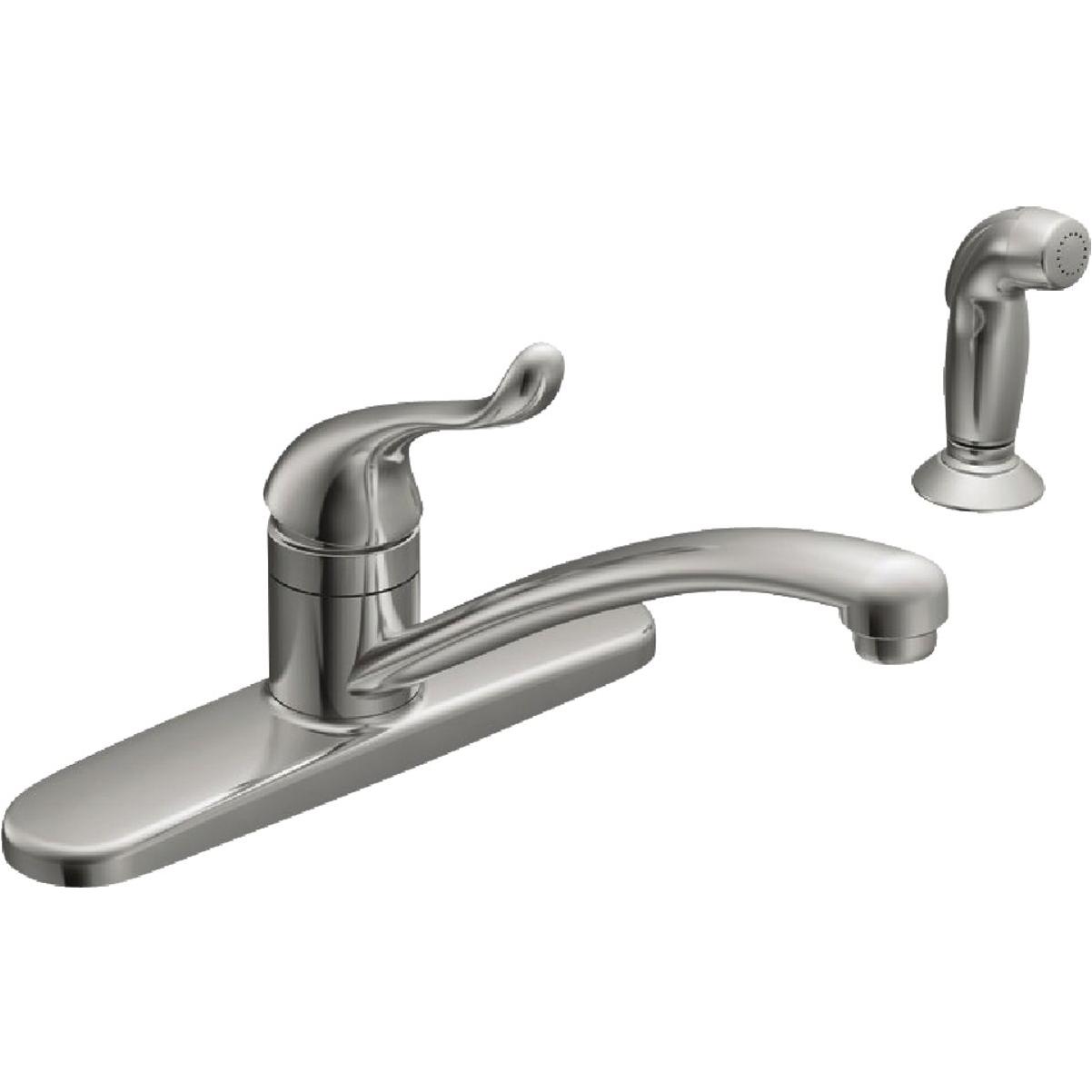 Moen Adler 1-Handle Lever Kitchen Faucet with Side Spray, Chrome