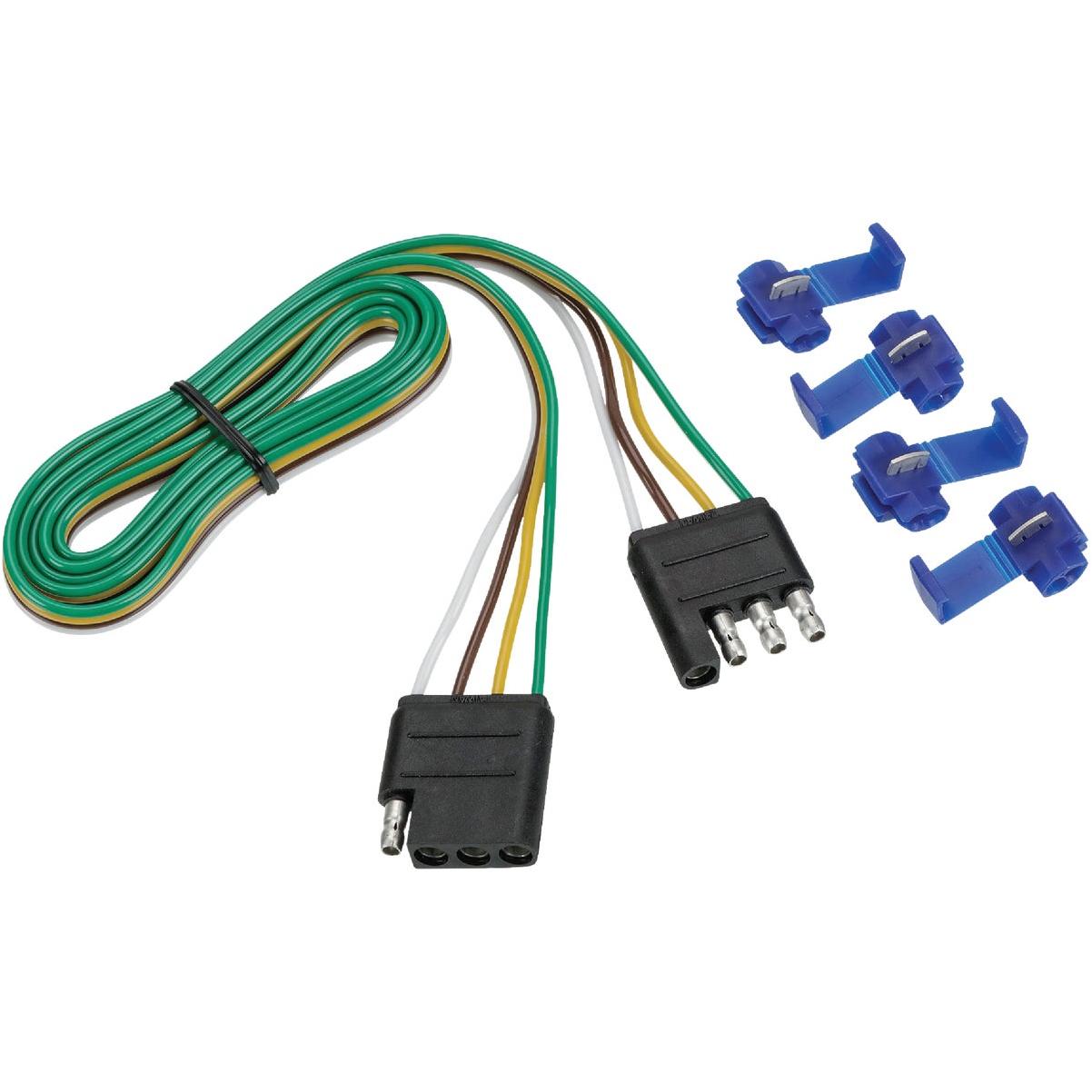 TowSmart Trailer 4 Flat 12 In. Vehicle Socket & Trailer Plug Wiring Connector