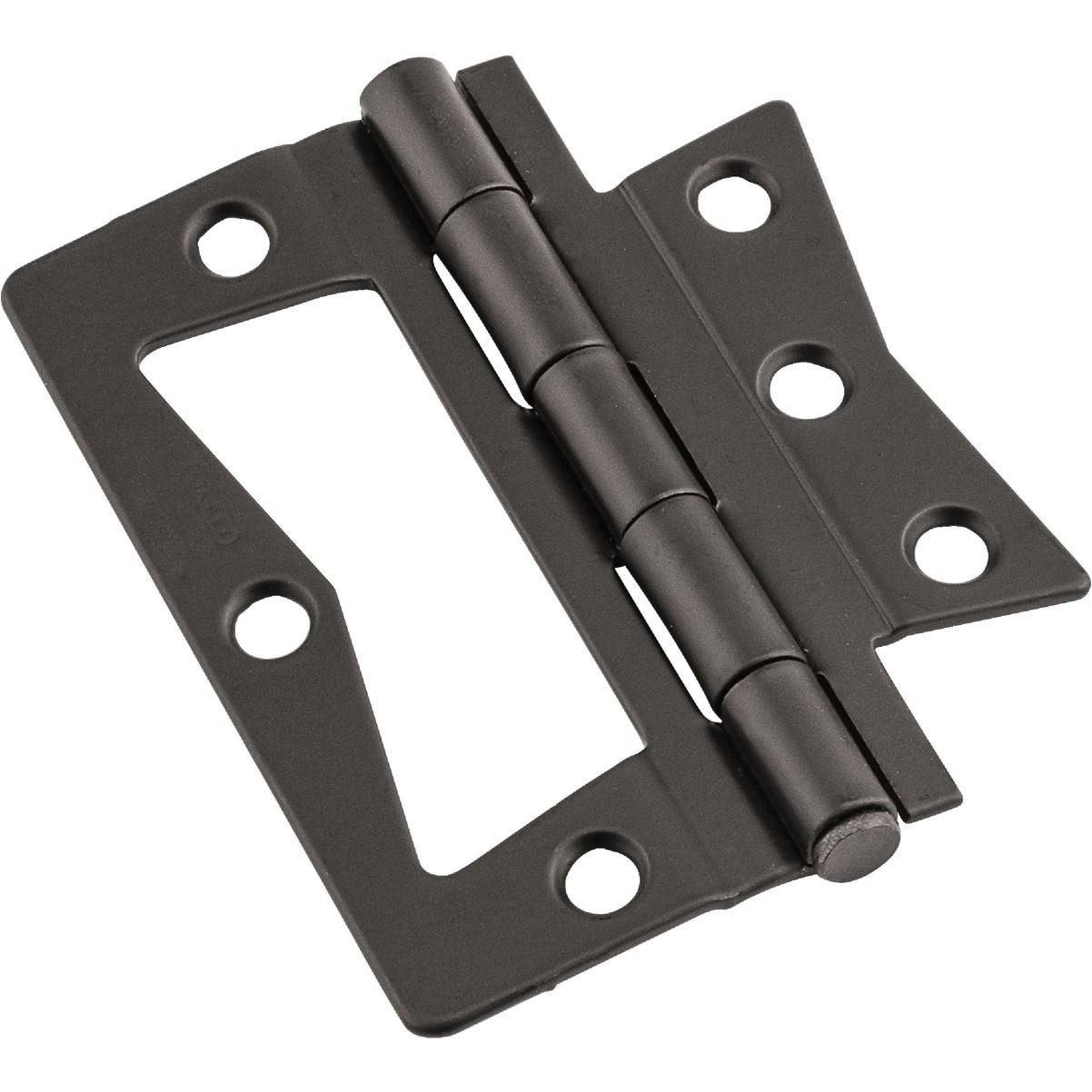 National Hardware 3 In. Oil Rubbed Bronze Surface-Mounted Door Hinge (2-Count)