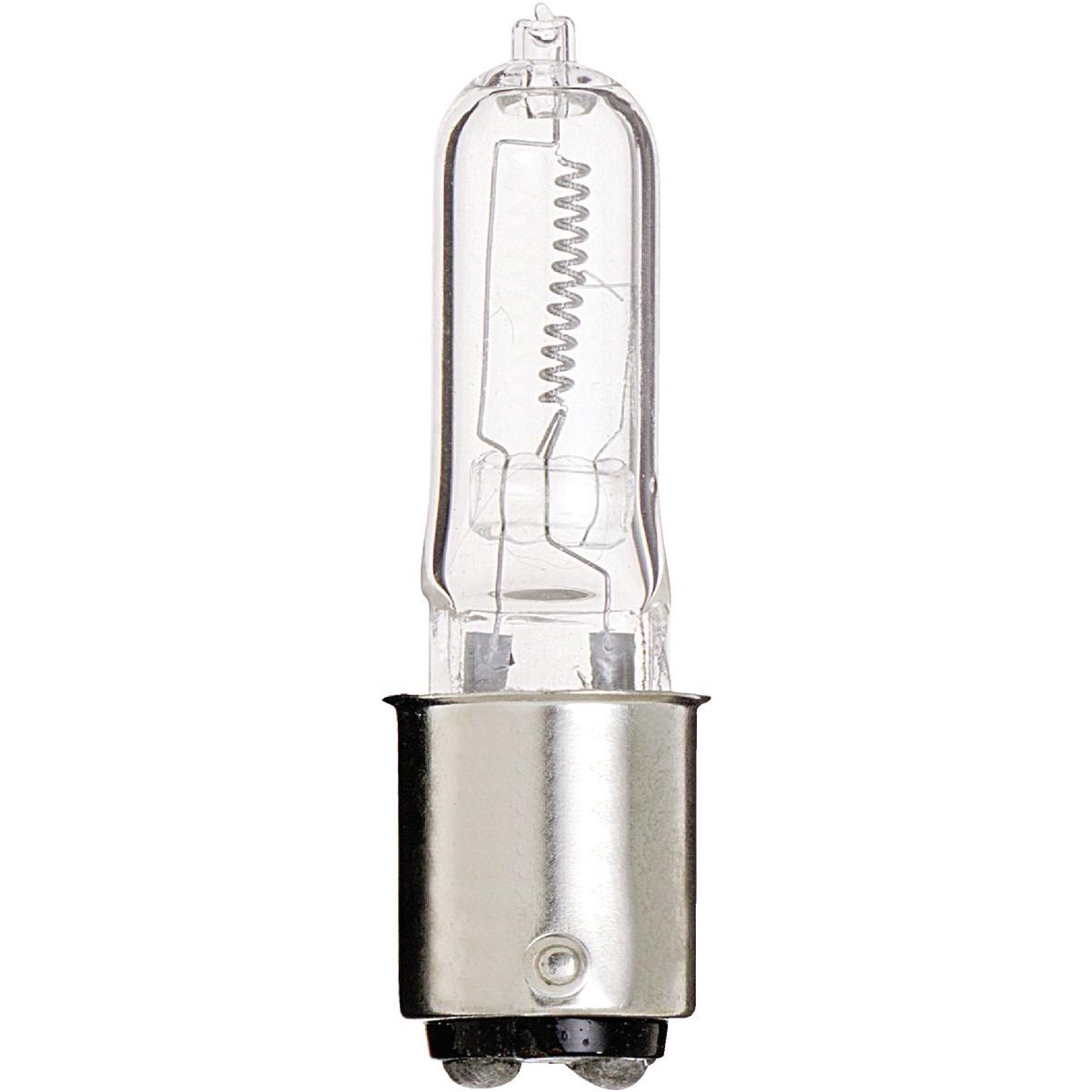 Satco 100W 120V Clear DC Bayonet Base T4 Halogen Special Purpose Light Bulb