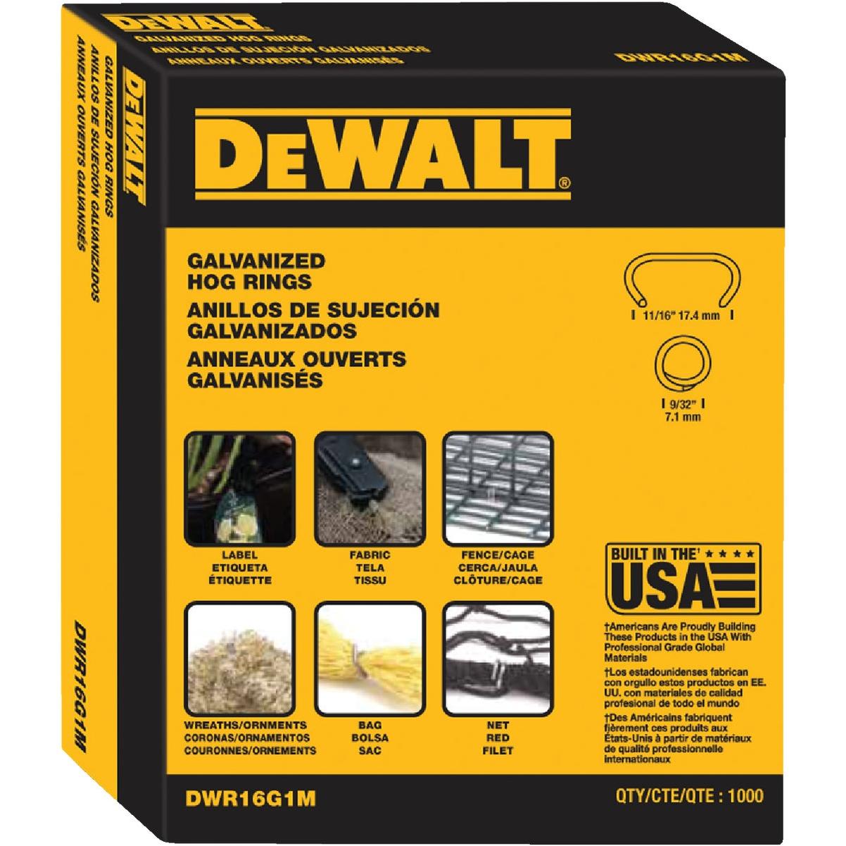 DEWALT Galvanized Steel Hog Ring (1000-Pack)