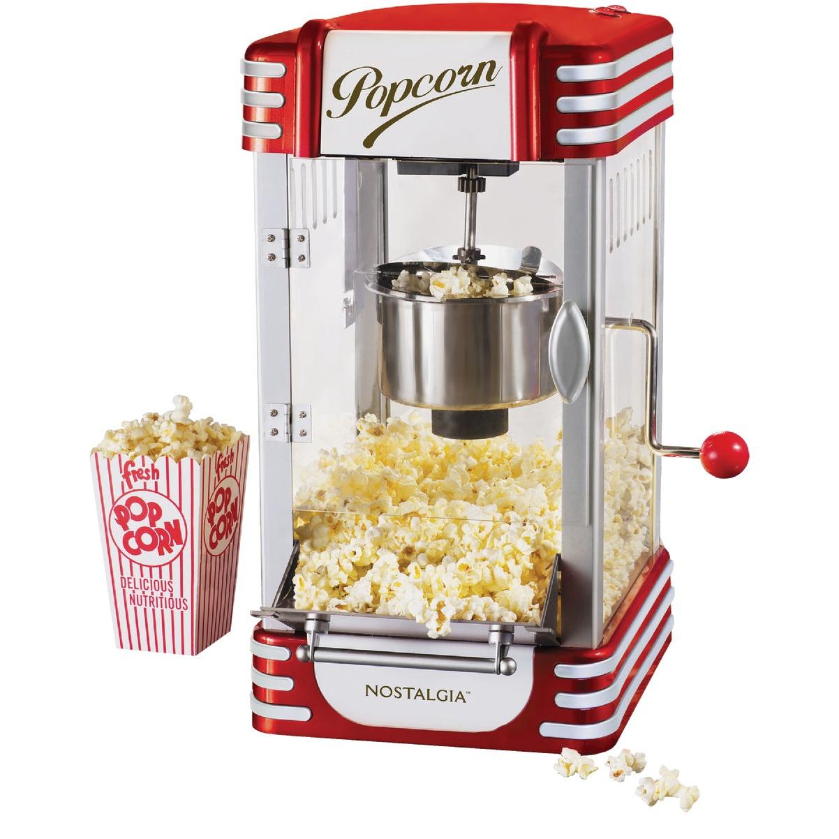 Nostalgia Vintage 10-Cup Tabletop Popcorn Maker, Red