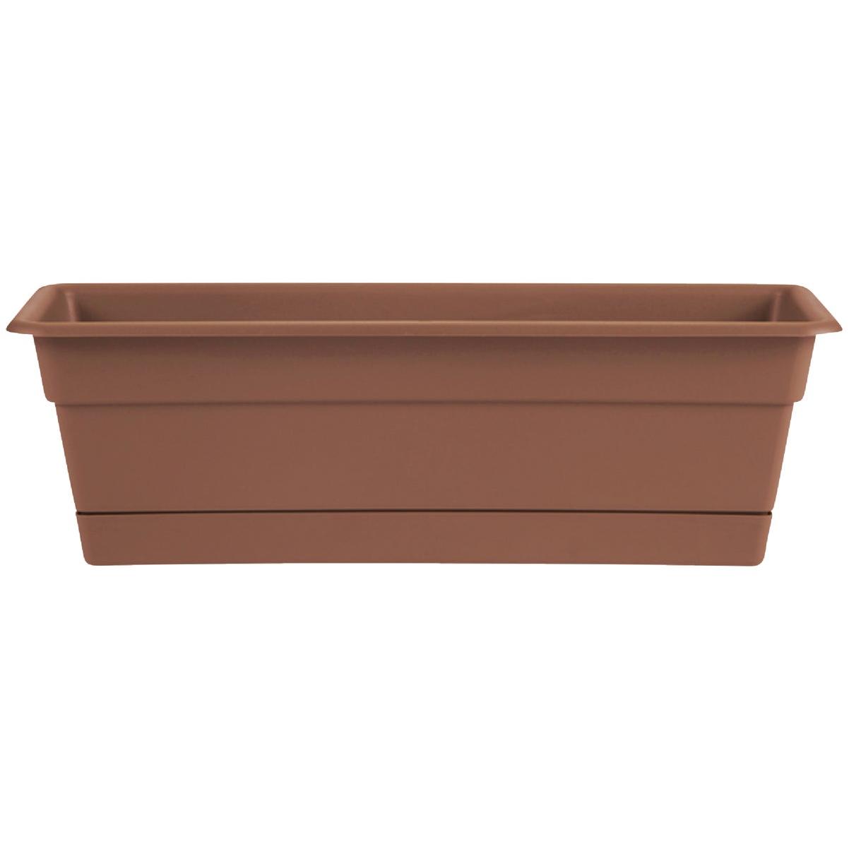 Bloem Dura Cotta 24 In. Plastic Terra Cotta Flower Box