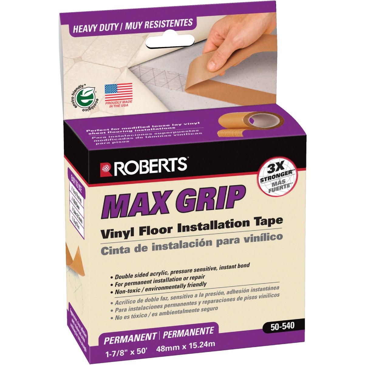 Roberts Max Grip 1-7/8 In. W x 50 Ft. L Vinyl Floor Installation Tape