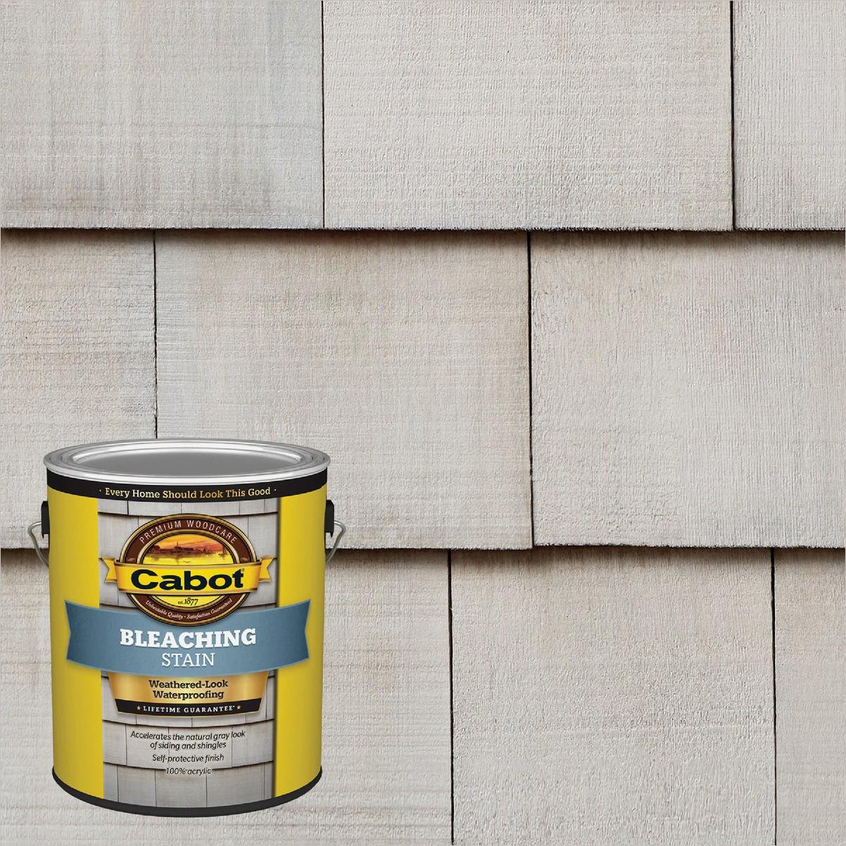 Cabot Weathered Look Exterior Bleaching Stain, 10241 Natural Driftwood Gray, 1 Gal.