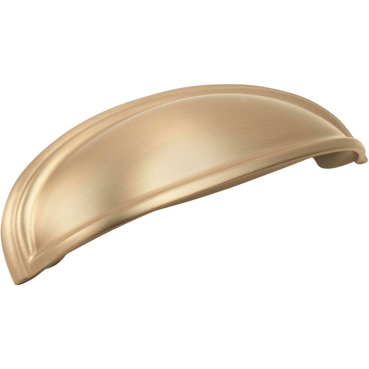 Amerock Ashby 3 & 4 In. Golden Champagne Cup Cabinet Drawer Pull