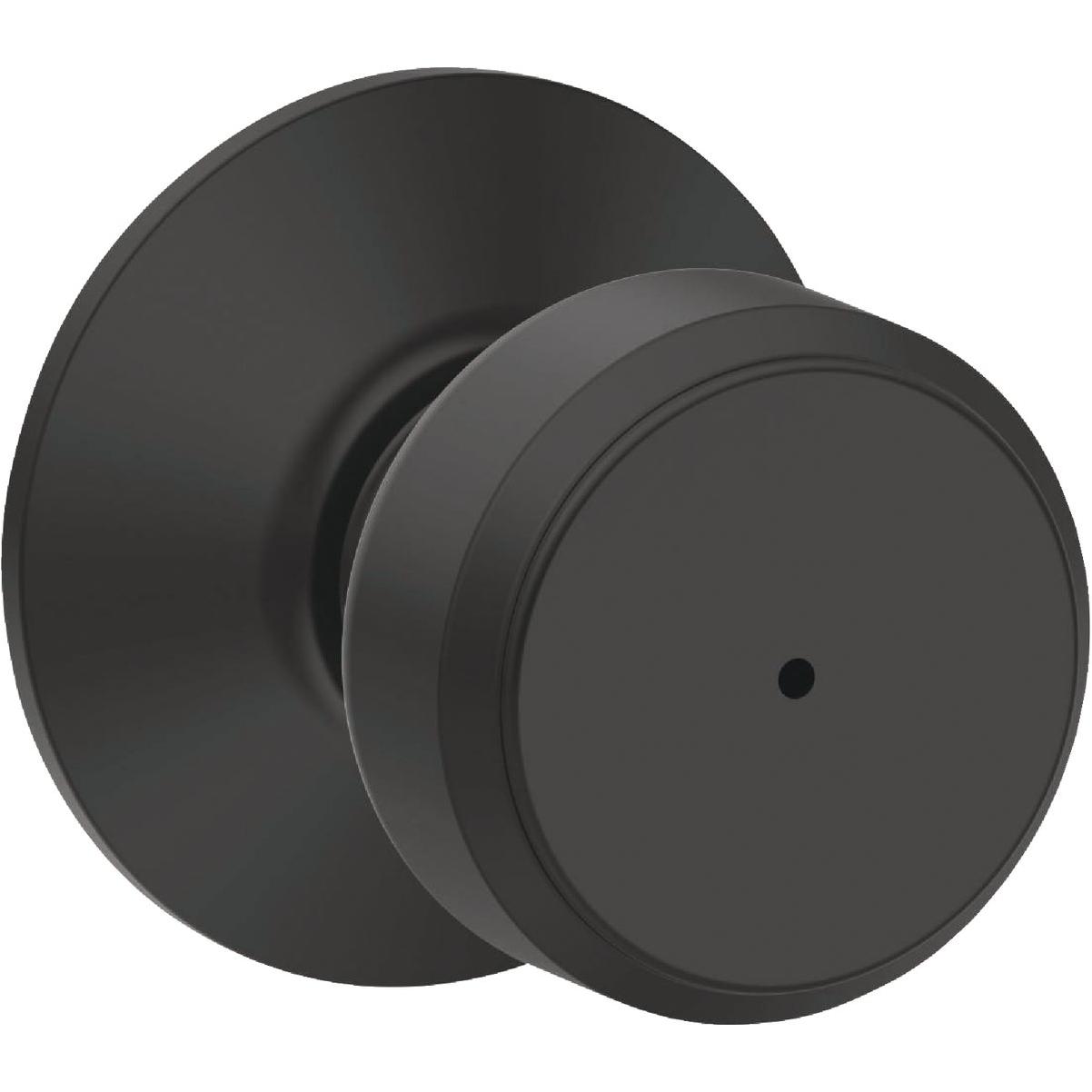 Schlage Bowery Matte Black Bed & Bath Privacy Lock