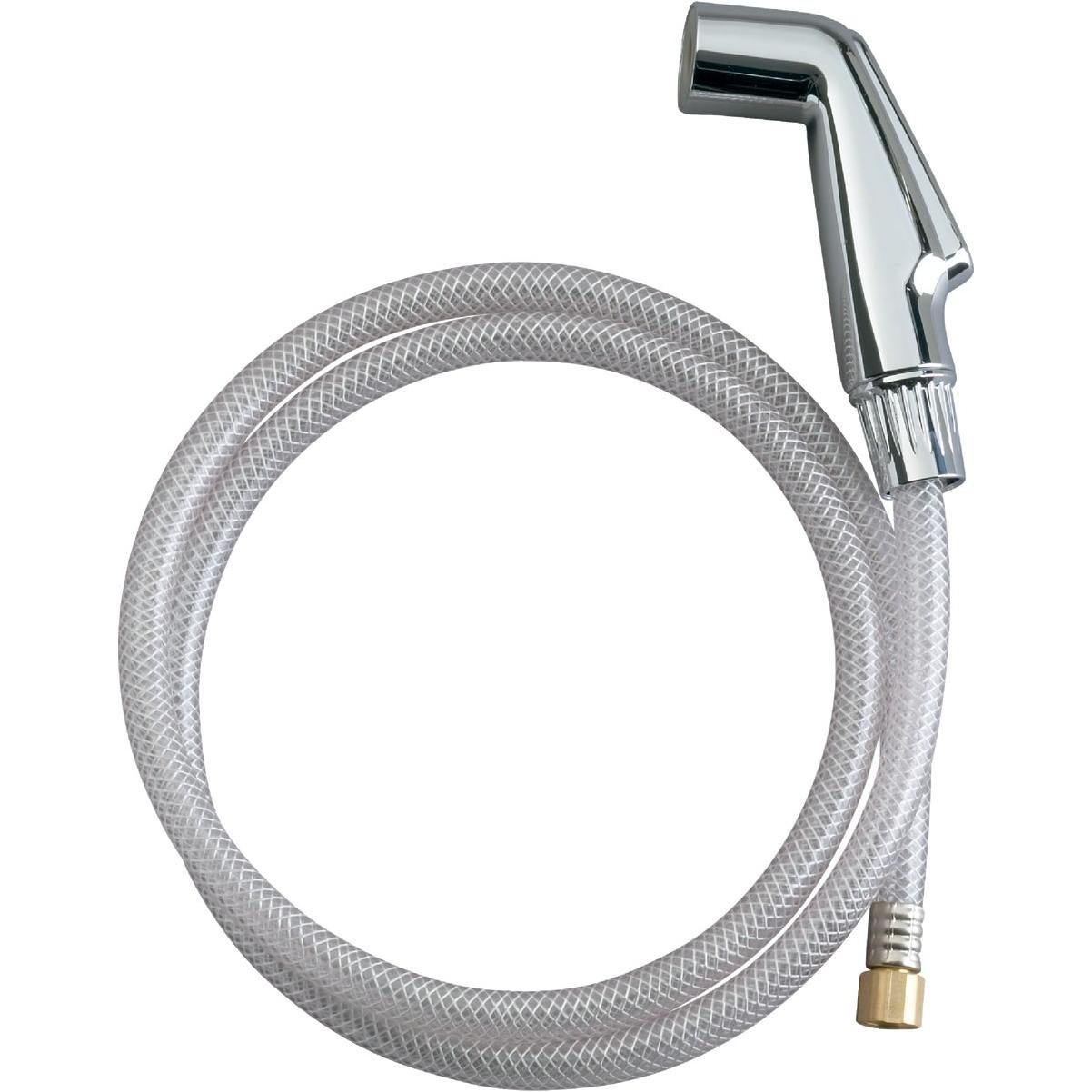 Kohler 1/4 In. x 18 Thread (NPSM) 50 In. Chrome Side Sprayer & Hose Assembly