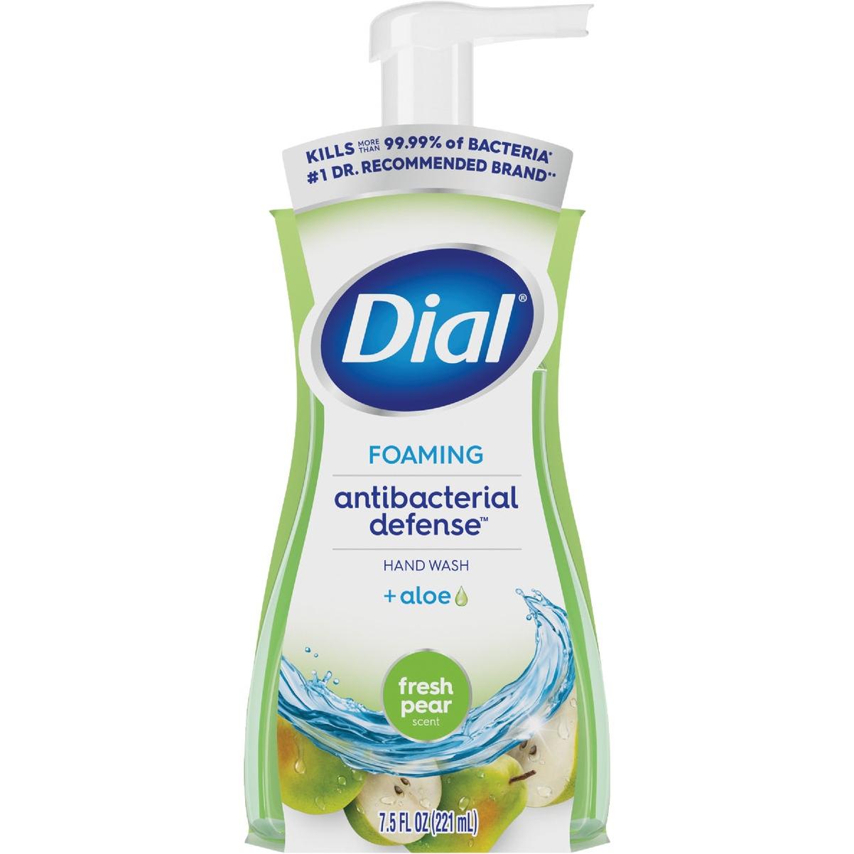 Dial Antibacterial Defense 7.5 Oz. Pear + Aloe Foaming Hand Soap