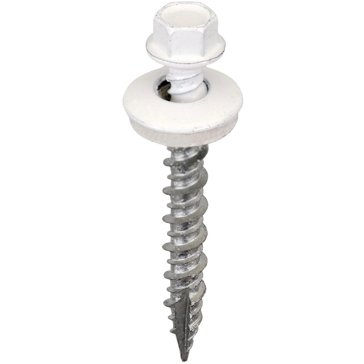 Acorn International 1-1/2 In. Washered Bright White Metal To Wood Screw (250-Count)