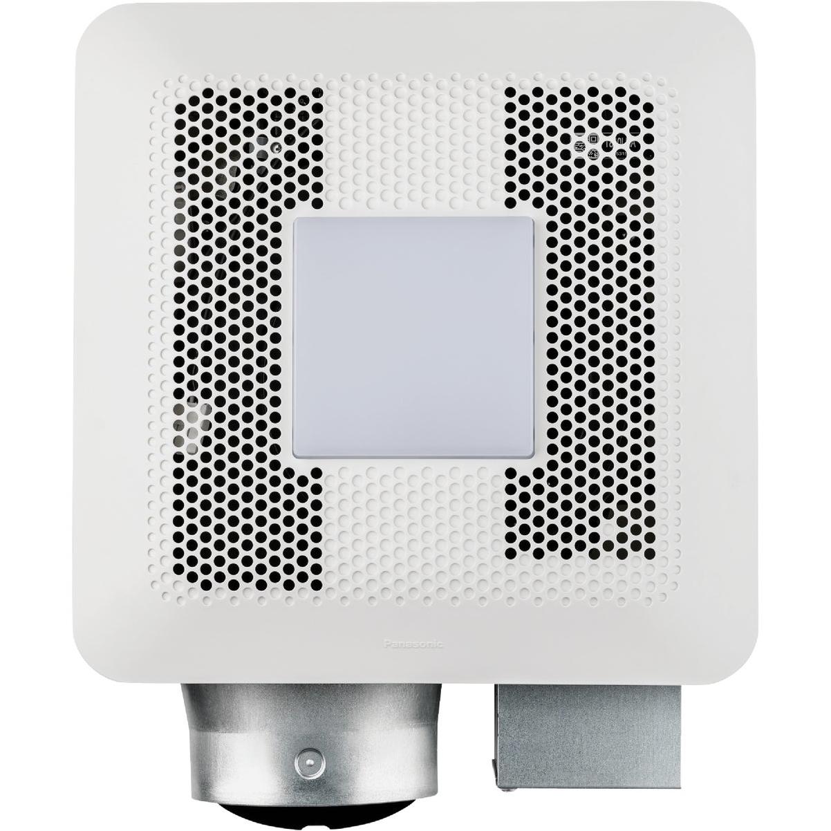 Panasonic Whisper Thin 80/100 CFM 0.5/0.9 Sones 120V Auto Bath Exhaust Fan with LED Light