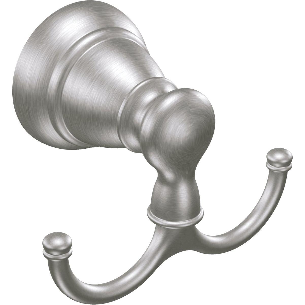 Moen Banbury Double Robe Hook, Brushed Nickel
