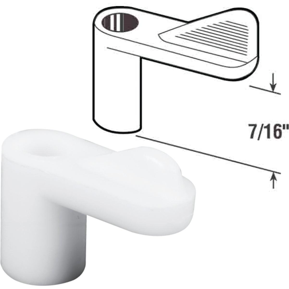Prime-Line 7/16 In. White Swivel Plastic Screen Clips with Screws