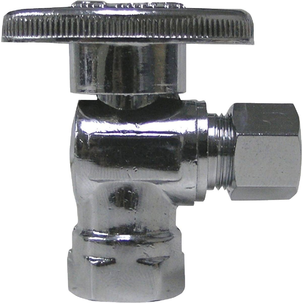 ProLine 5/8 In. OD x 1/4 In. OD Quarter Turn Angle Stop