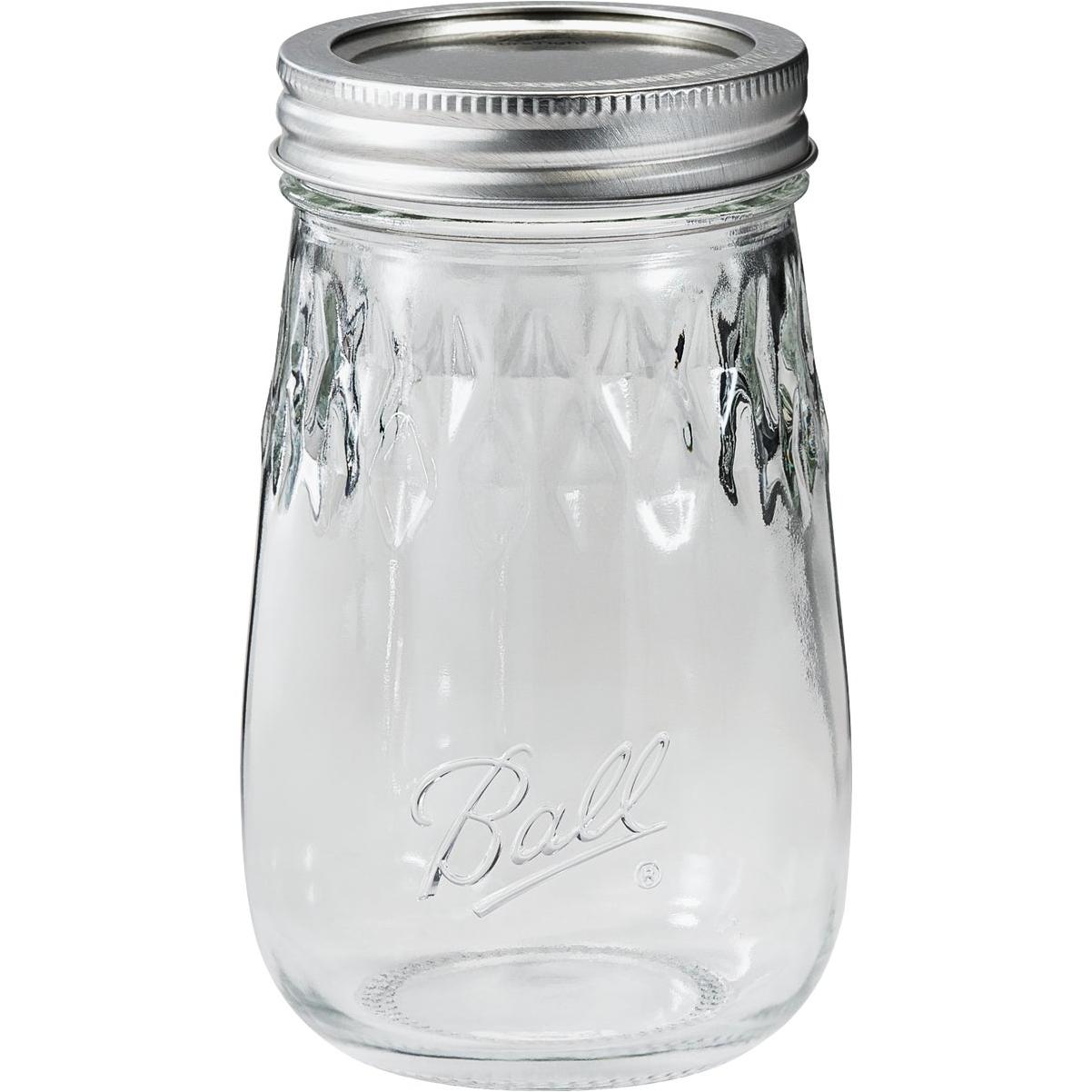 Ball Pint Fluted Freezer Jar